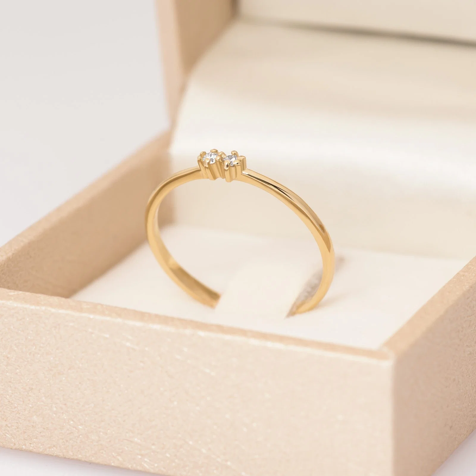 Birthstone Ring with Two Stones — additional product image 4 from AntEva Crafts