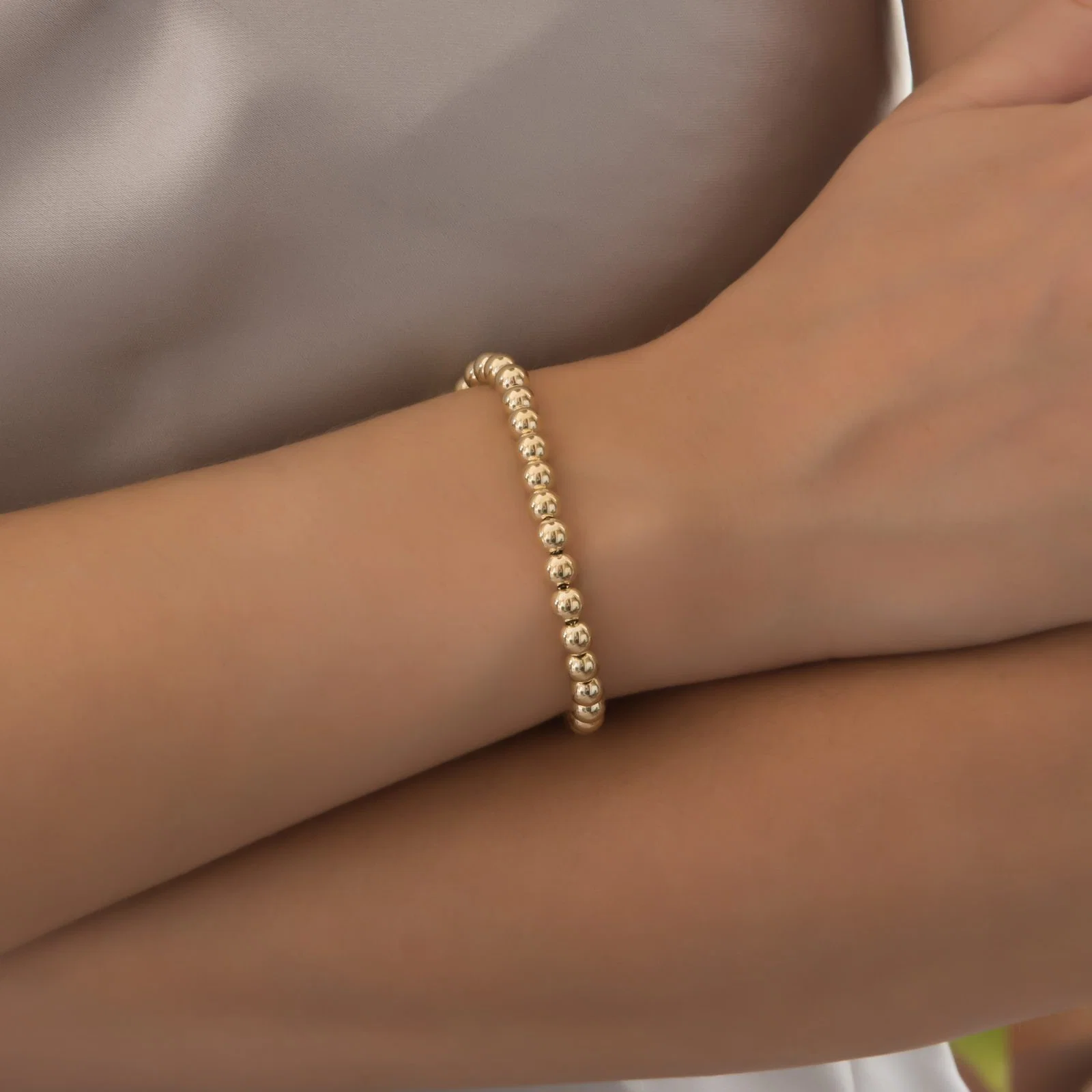 Beaded Ball Bracelet 4-5 mm — additional product image 8 from AntEva Crafts