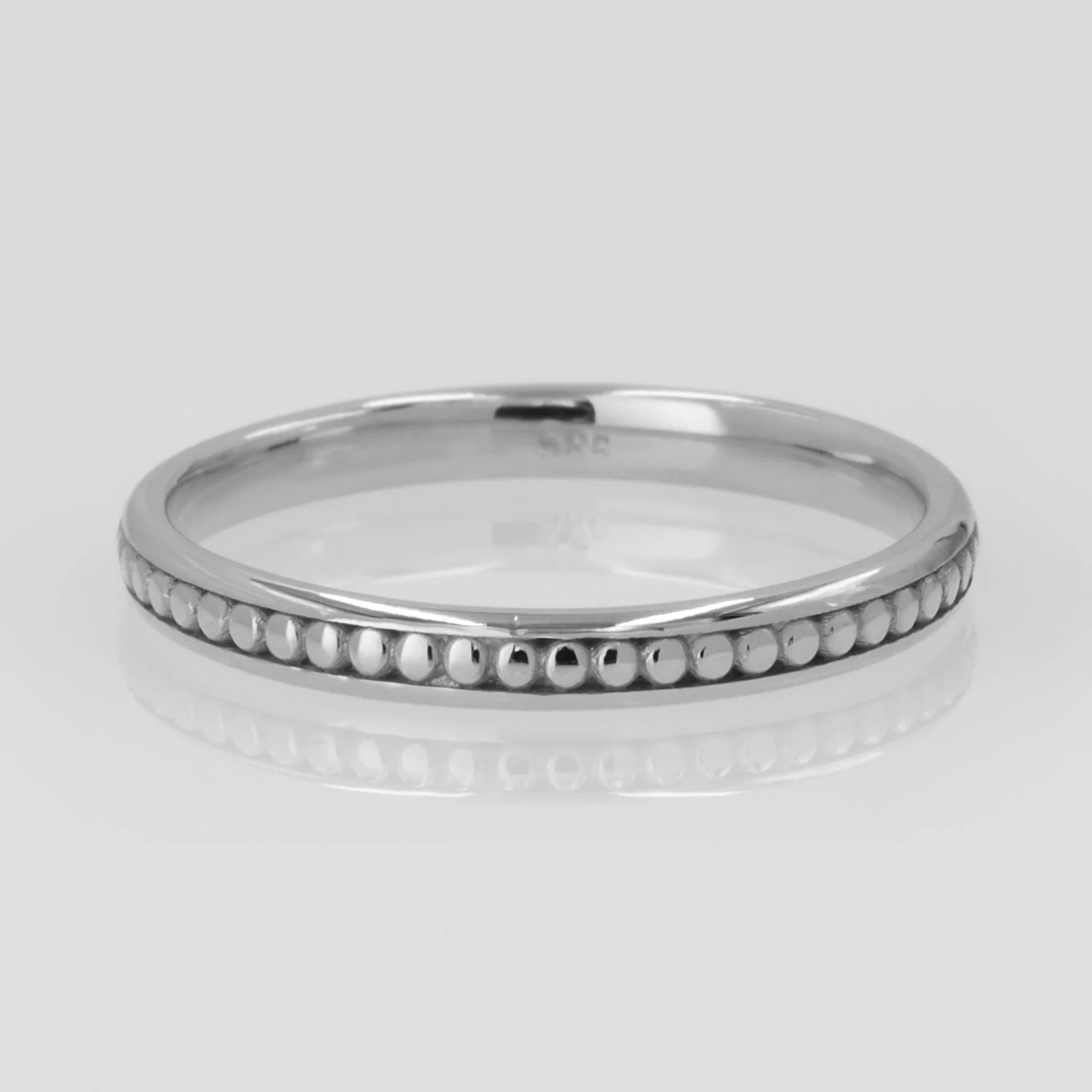 Milgrain Wedding Band — additional product image 5 from AntEva Crafts