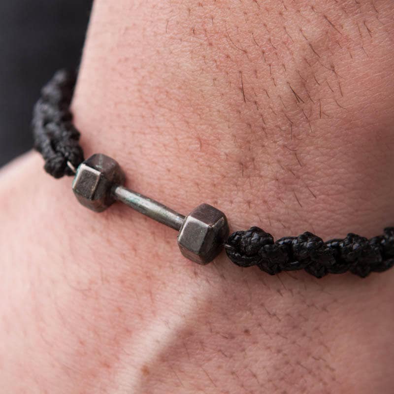 Silver Dumbbell Bracelet — additional product image 5 from AntEva Crafts