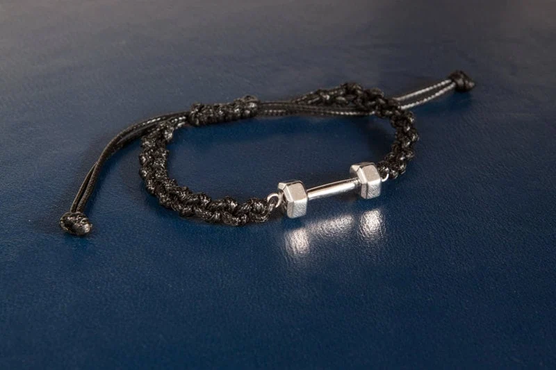 Silver Dumbbell Bracelet — additional product image 6 from AntEva Crafts