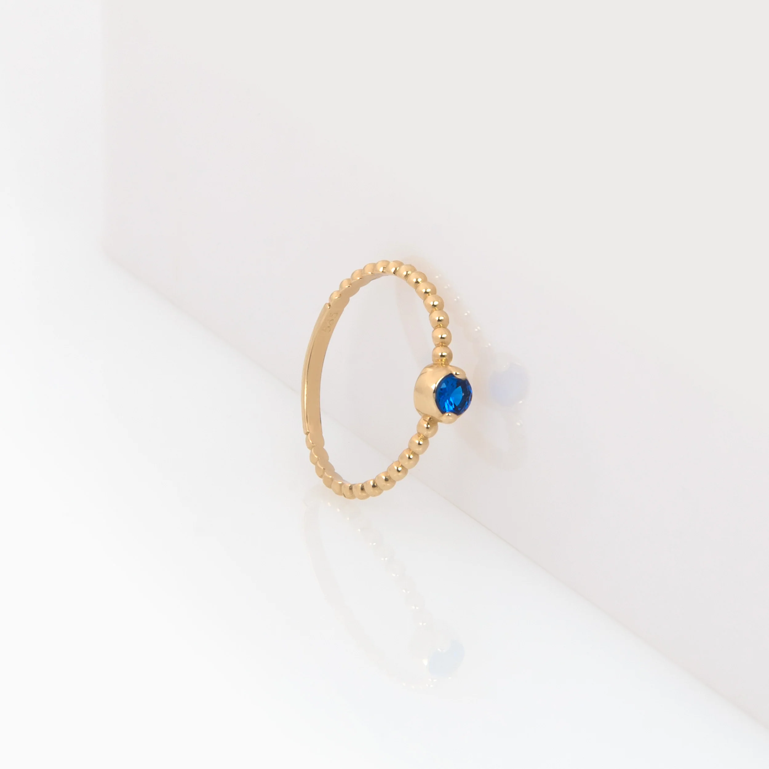Beaded Solitaire Birthstone Ring — additional product image 3 from AntEva Crafts
