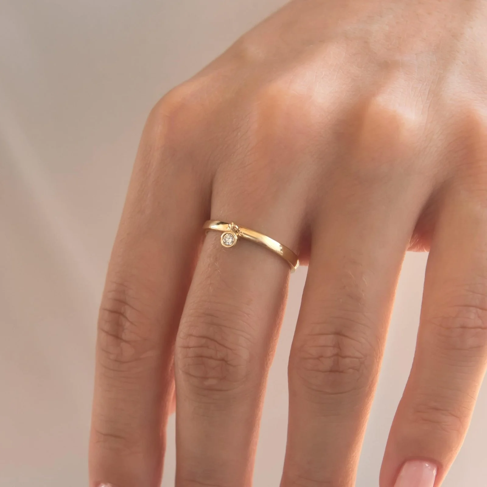 Hanging Diamond Ring — additional product image 2 from AntEva Crafts