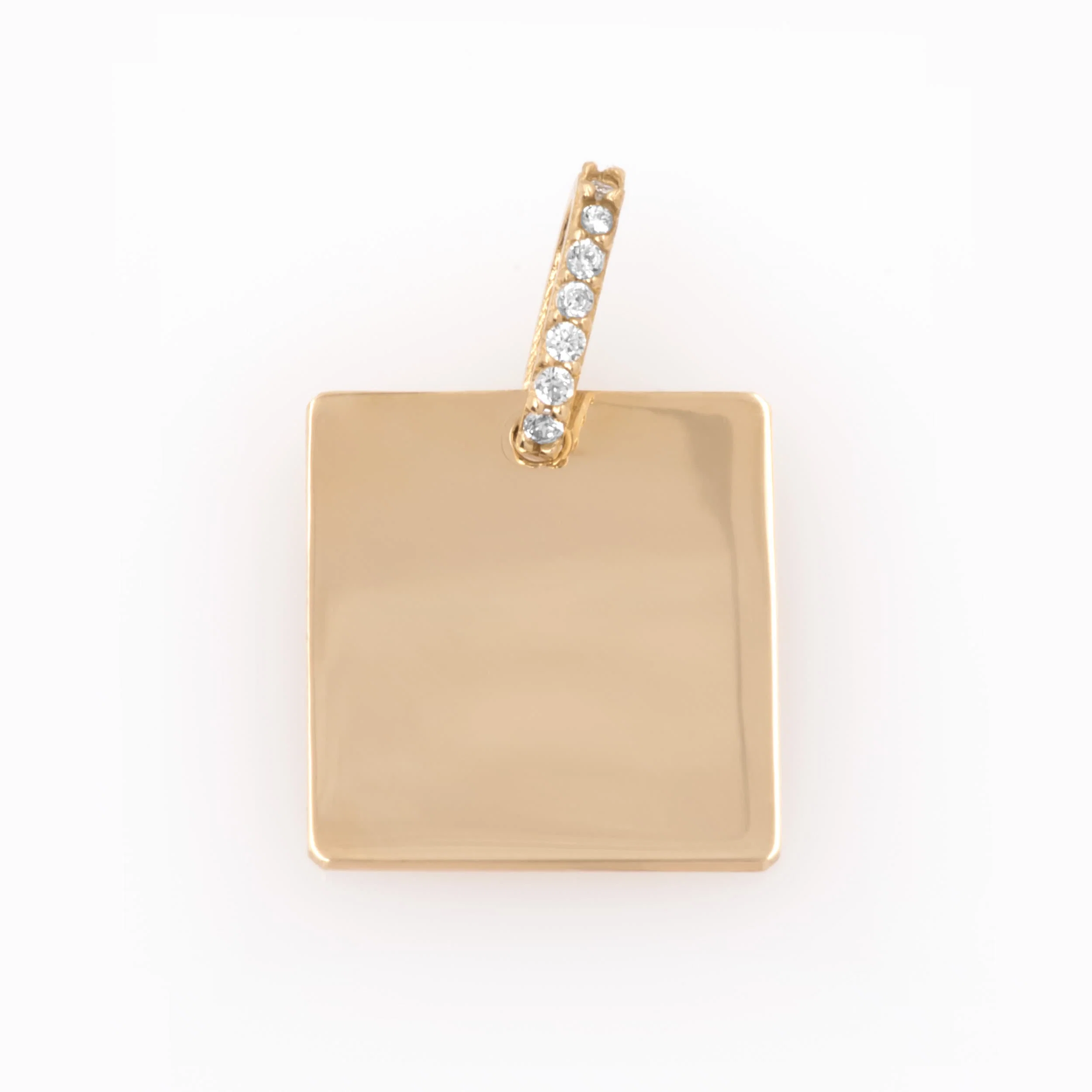 Square Tag Necklace — additional product image 3 from AntEva Crafts