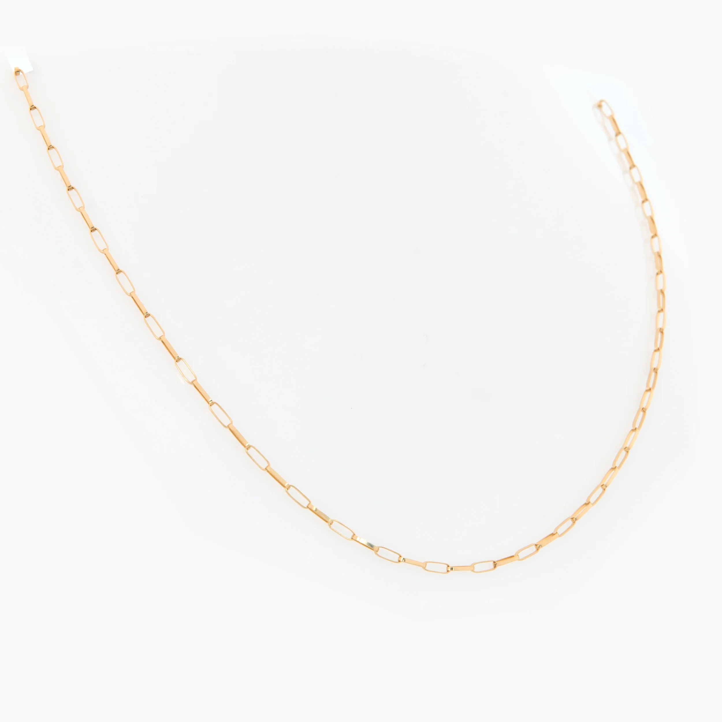 Delicate Gold Paperclip Necklace — additional product image 3 from AntEva Crafts