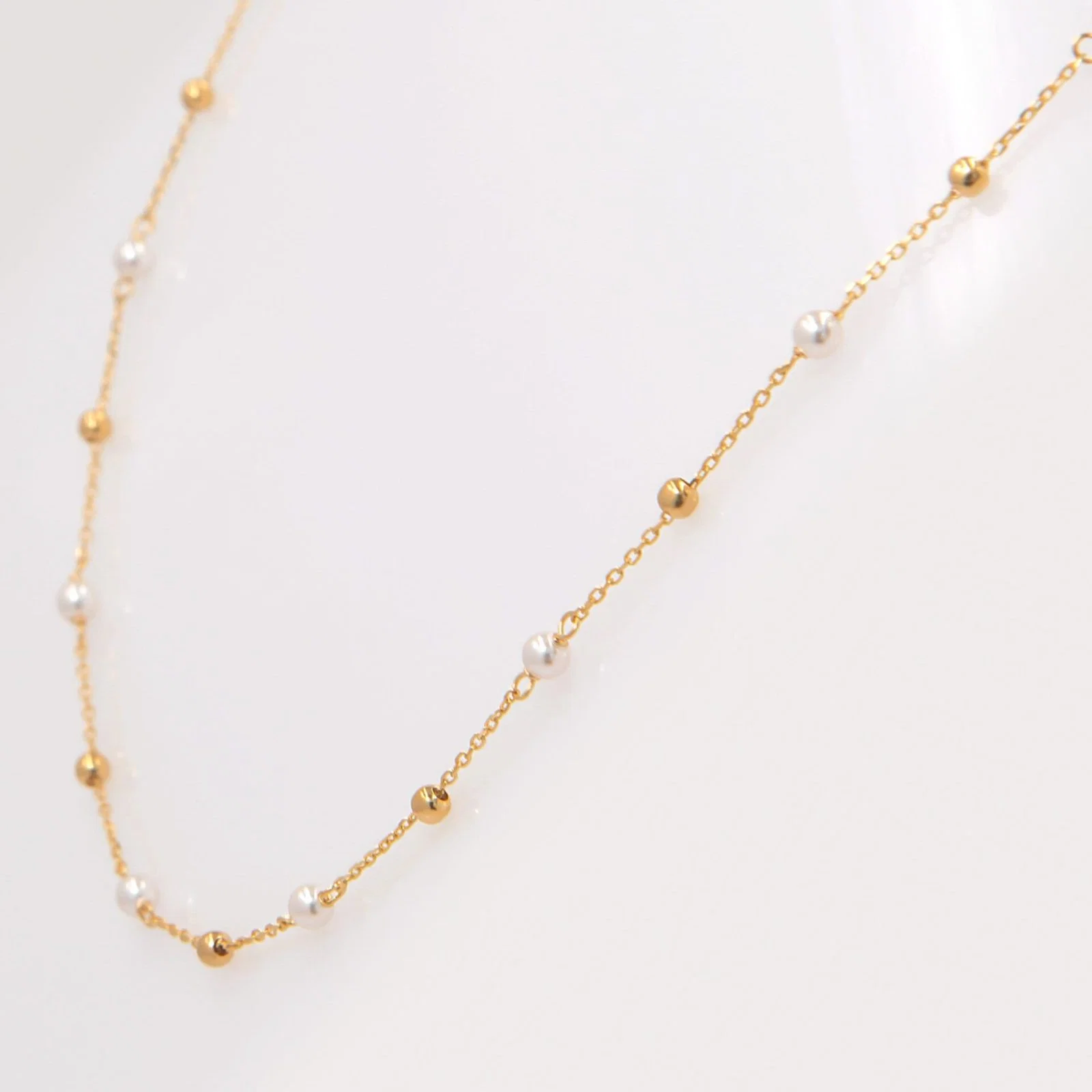 Gold Ball Pearl Beaded Set — additional product image 9 from AntEva Crafts