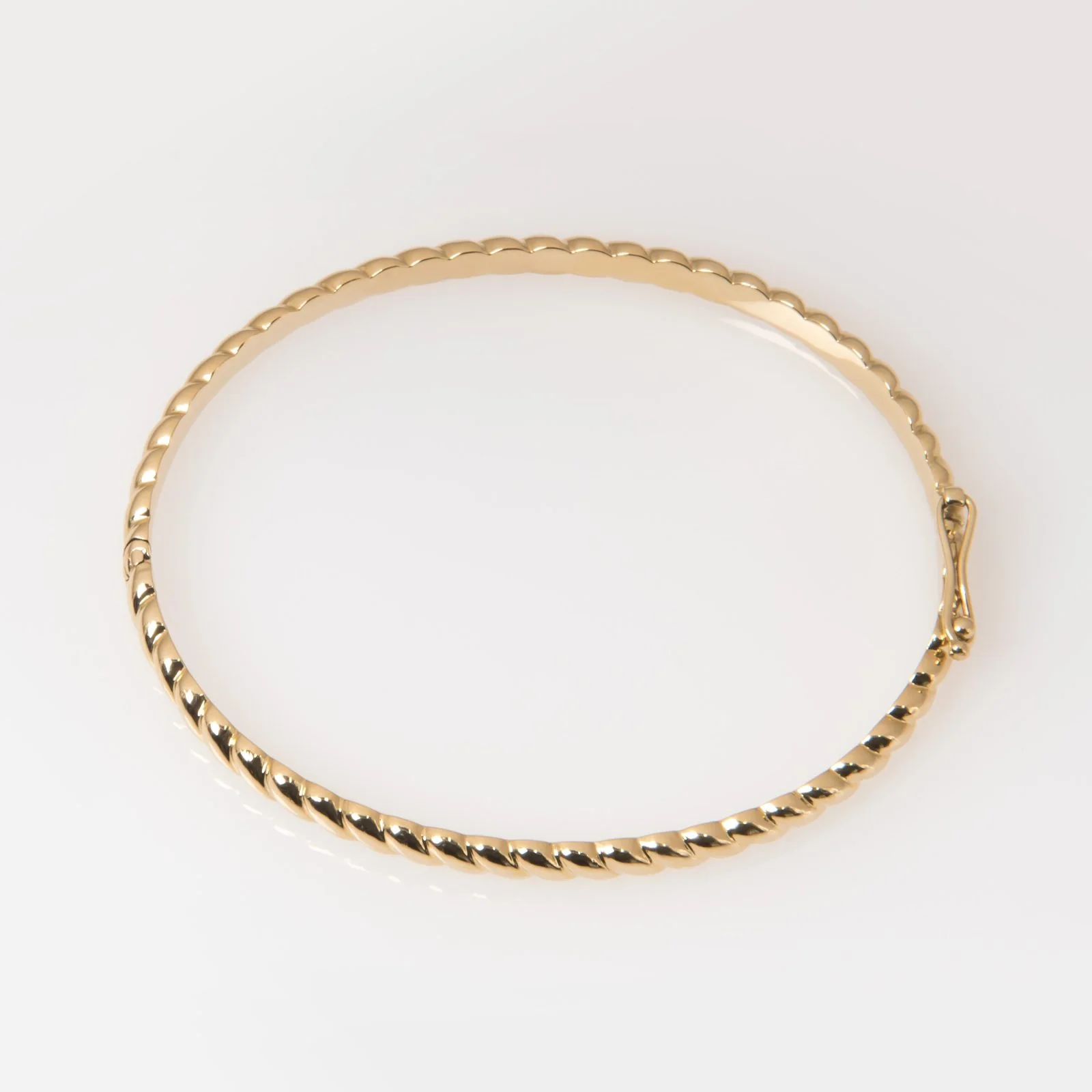 Oval Hinged Croissant Bangle — additional product image 4 from AntEva Crafts