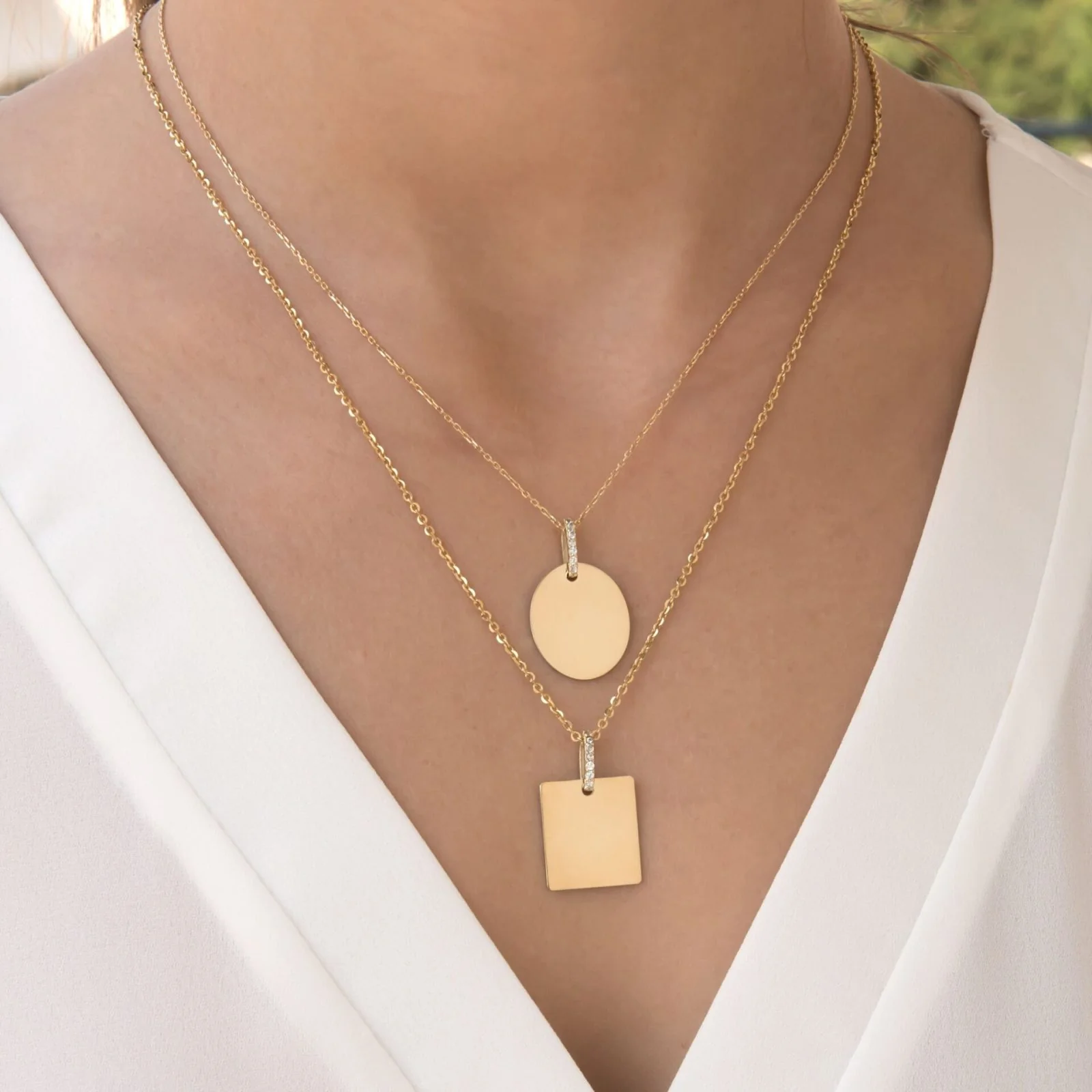 Square Tag Necklace — additional product image 5 from AntEva Crafts