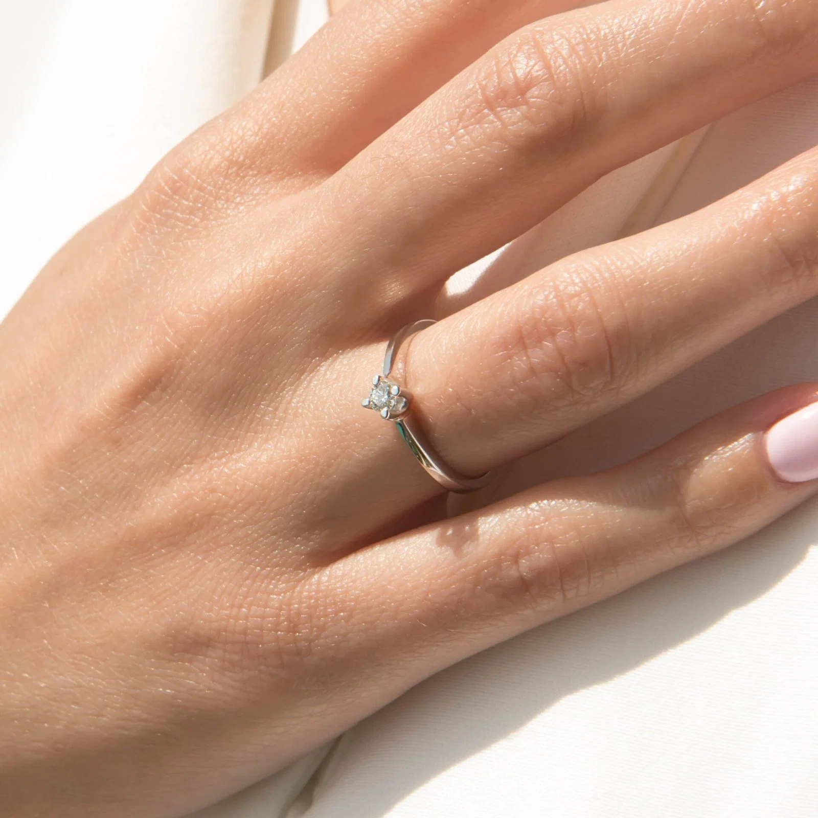 Diamond Solitaire Classic Ring — additional product image 7 from AntEva Crafts