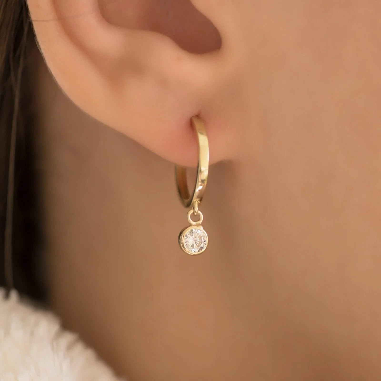 Charm Hoop Earrings — additional product image 2 from AntEva Crafts