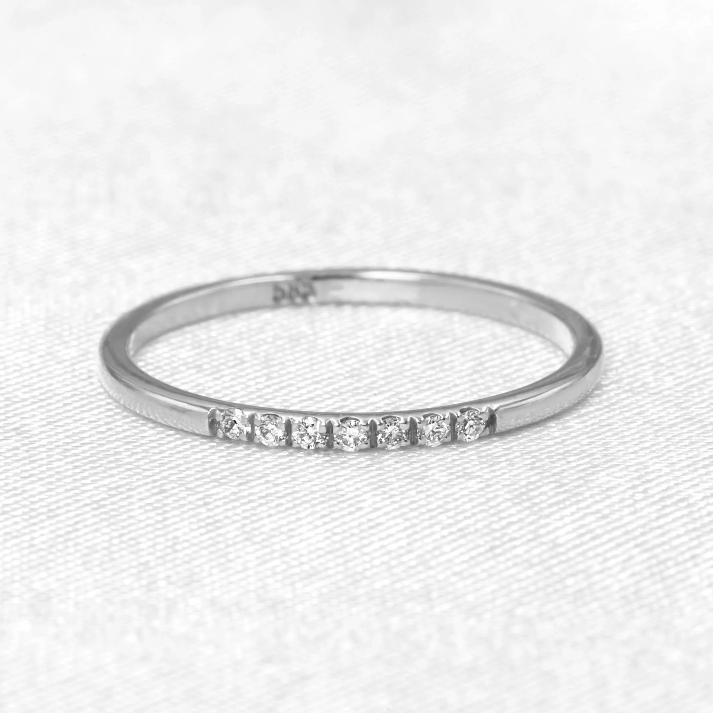 Diamond Dainty Ring 1.4mm — additional product image 7 from AntEva Crafts