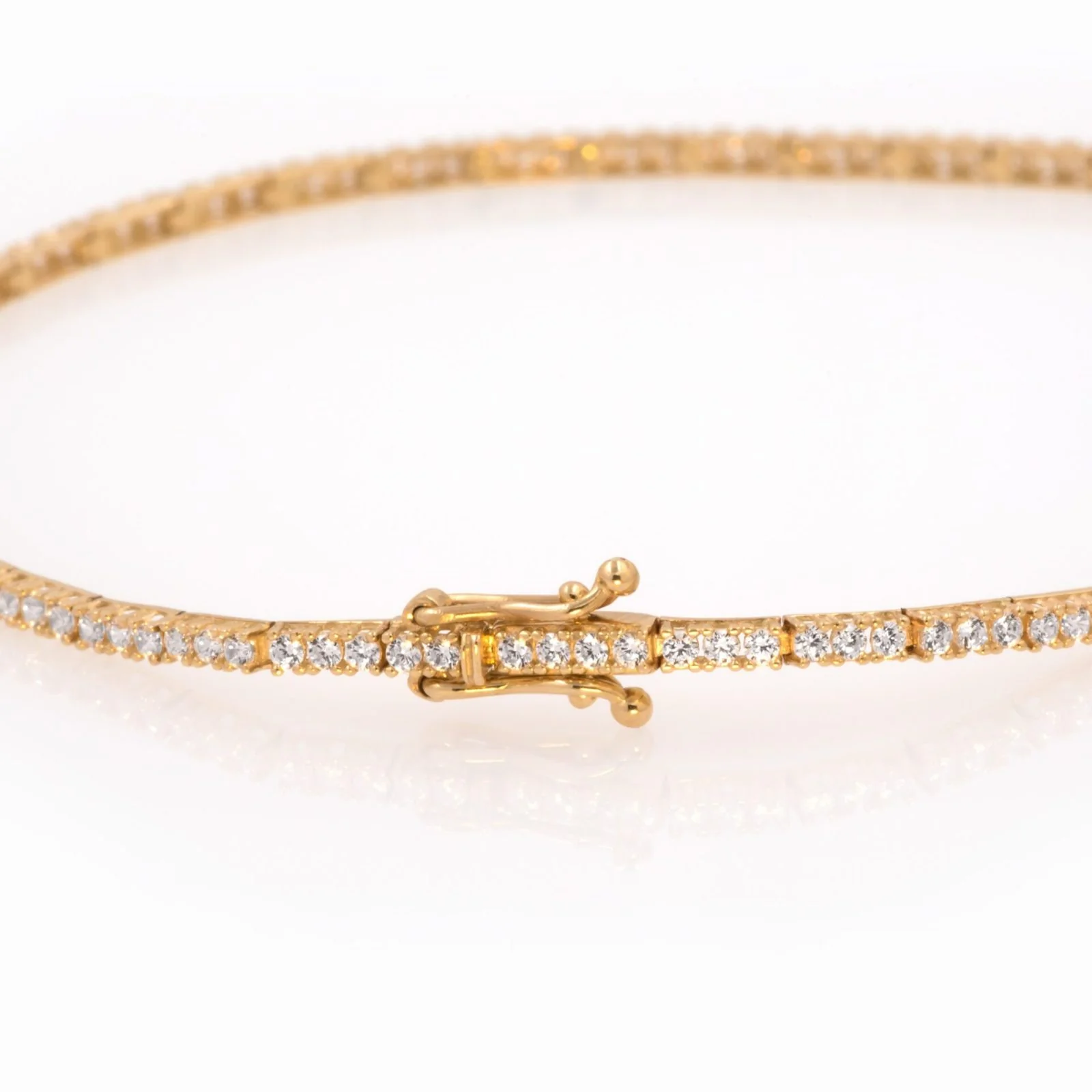 Tennis Bracelet with White CZ — additional product image 8 from AntEva Crafts