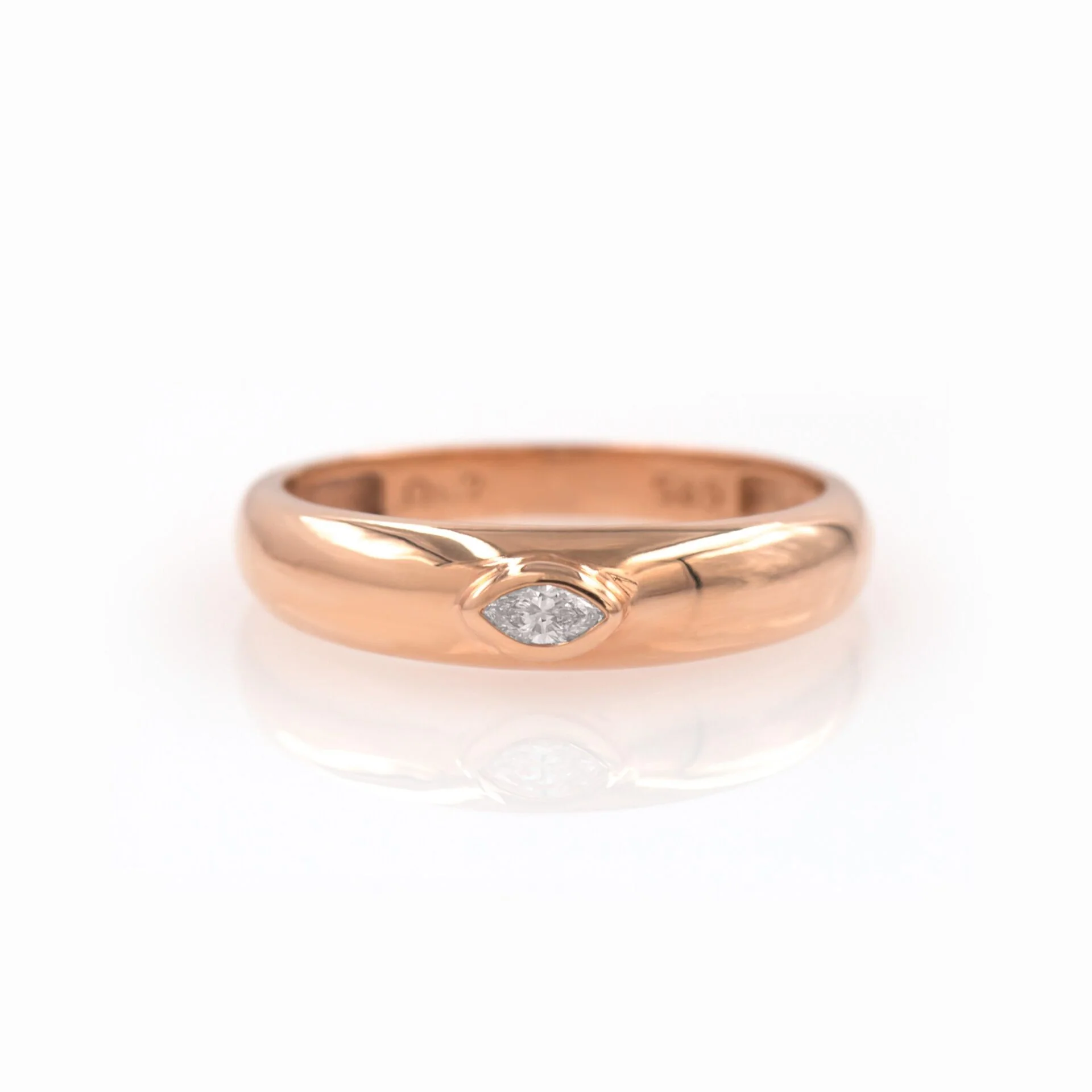 Dome Marquise Diamond Ring — additional product image 6 from AntEva Crafts