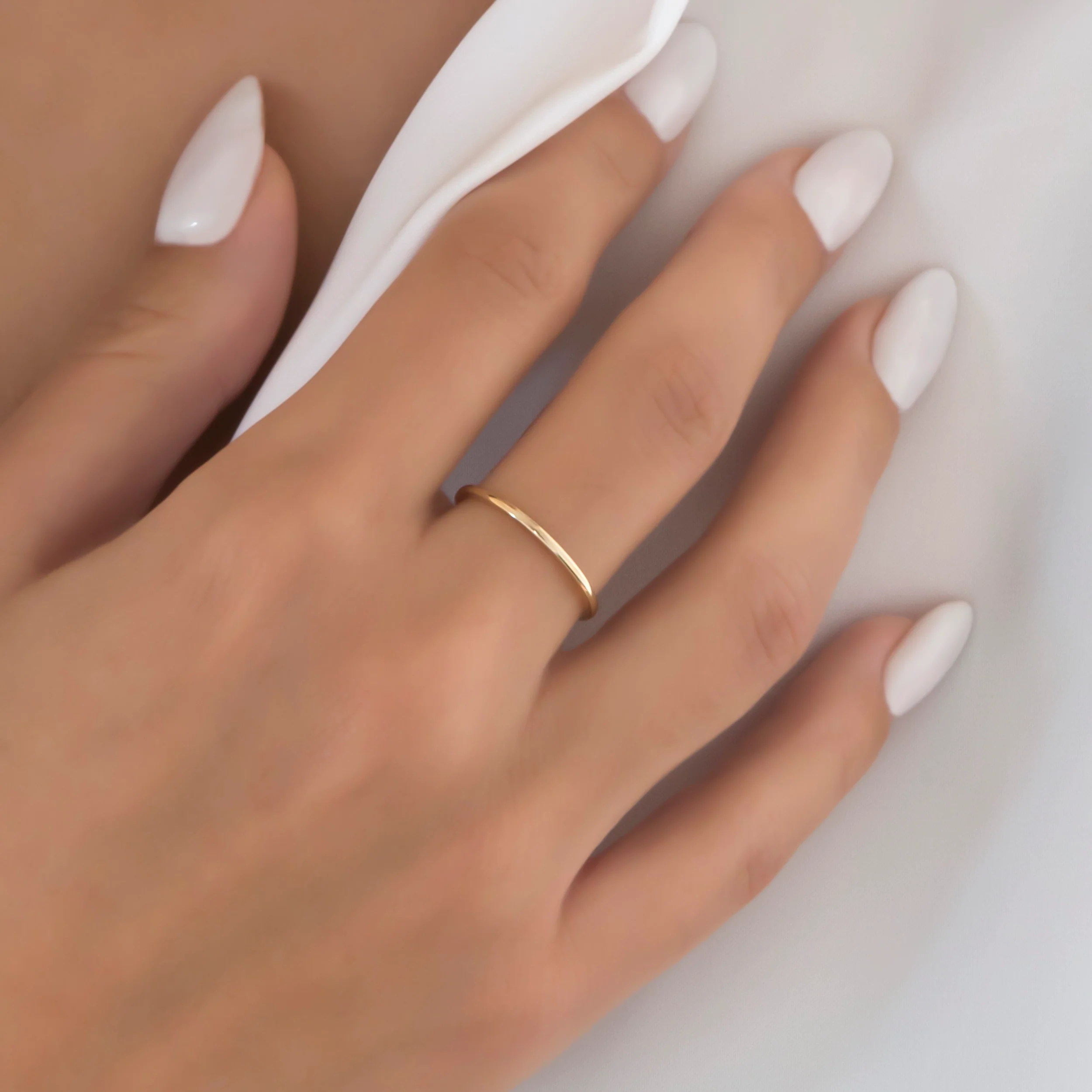 Plain Wedding Band 1.2mm — additional product image 2 from AntEva Crafts