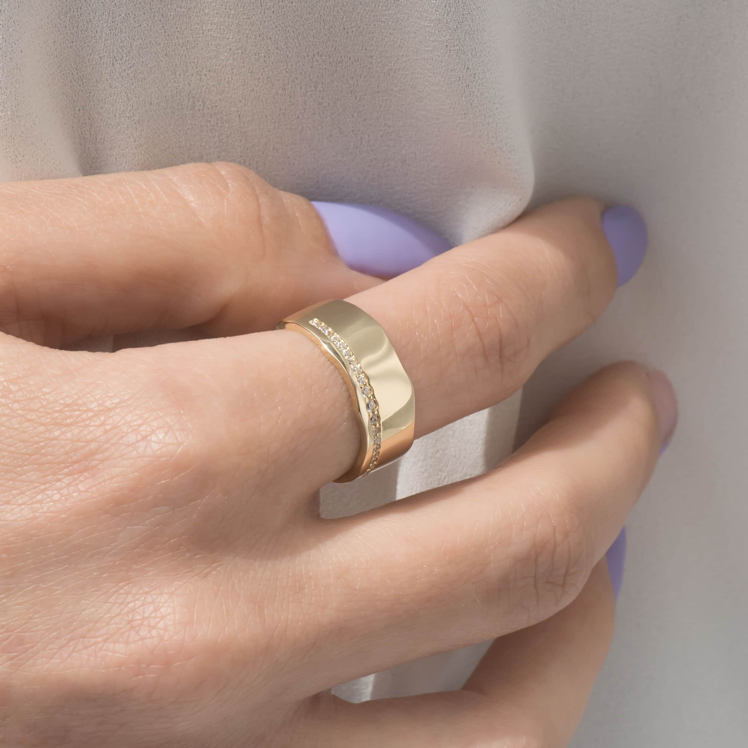 Diamond Band Ring — additional product image 5 from AntEva Crafts