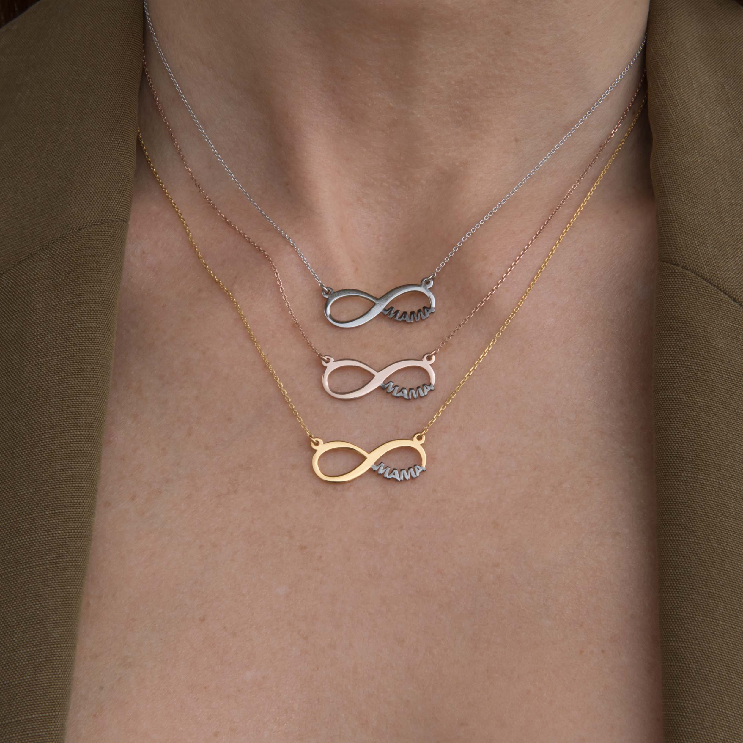 Silver Infinity Mama Necklace — additional product image 8 from AntEva Crafts