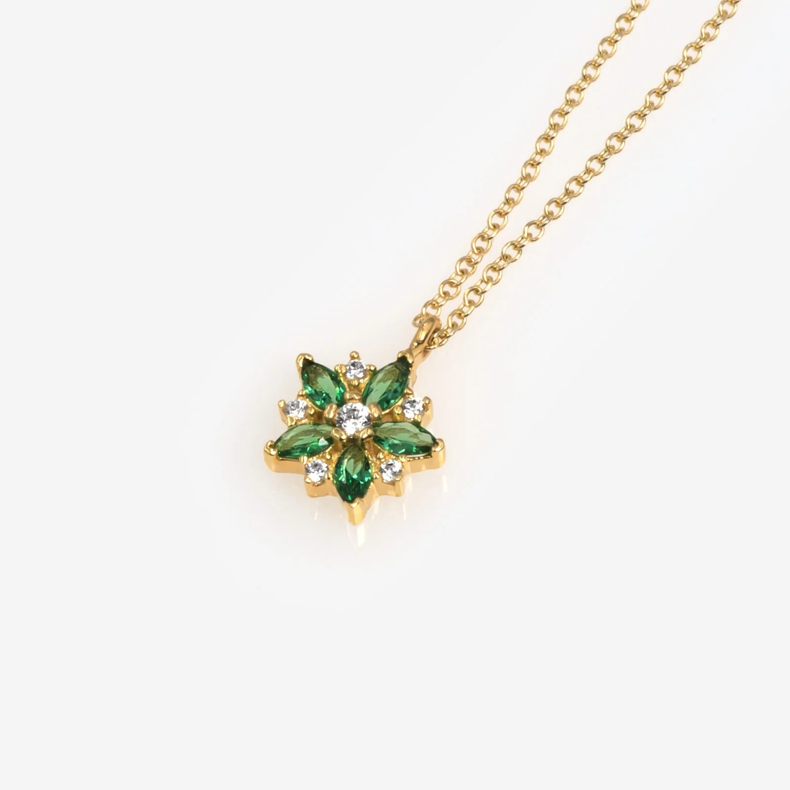 Daisy Flower Gemstone Necklace — additional product image 3 from AntEva Crafts