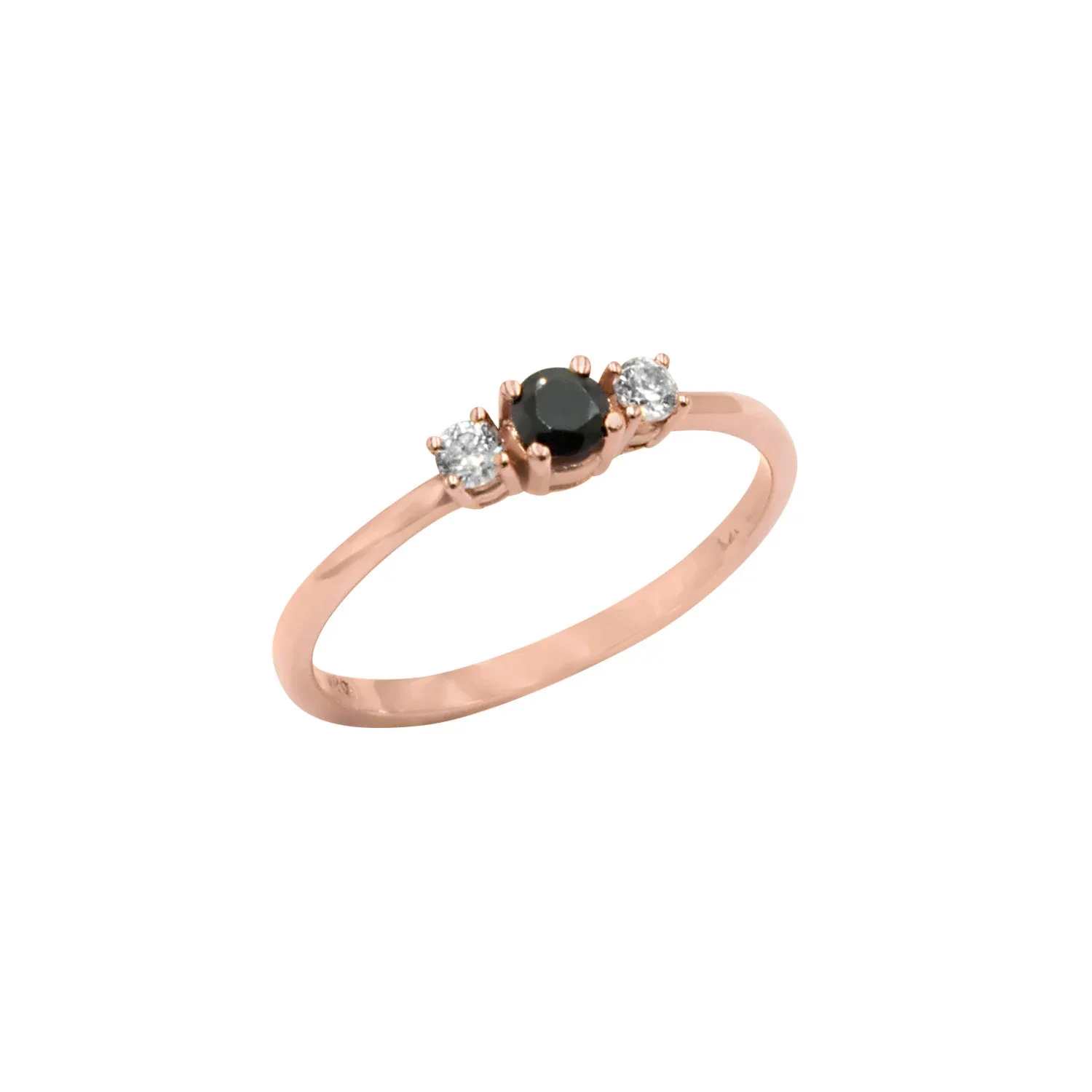 Triple Stone Ring with Diamonds — additional product image 9 from AntEva Crafts
