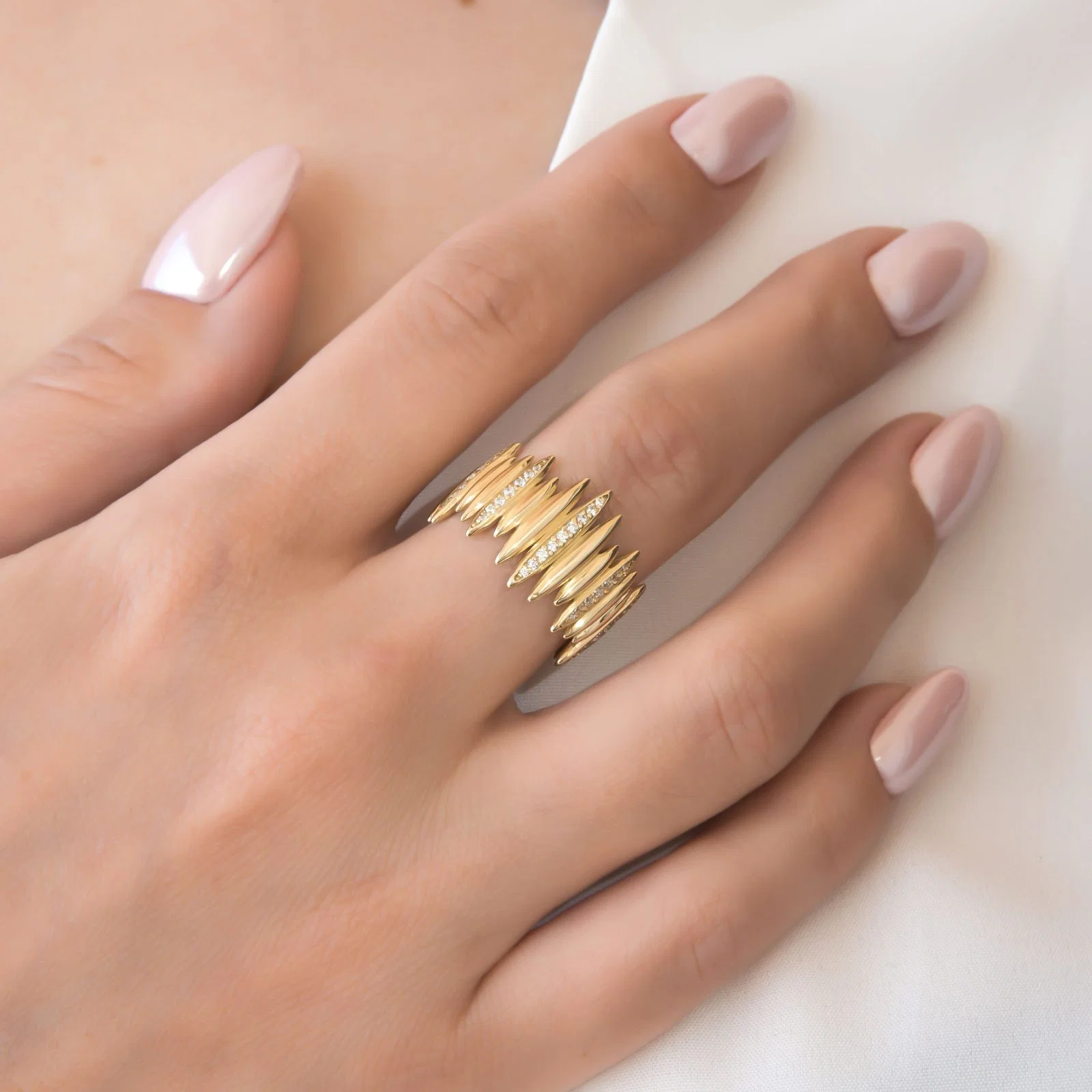 Line Dome Ring — additional product image 2 from AntEva Crafts