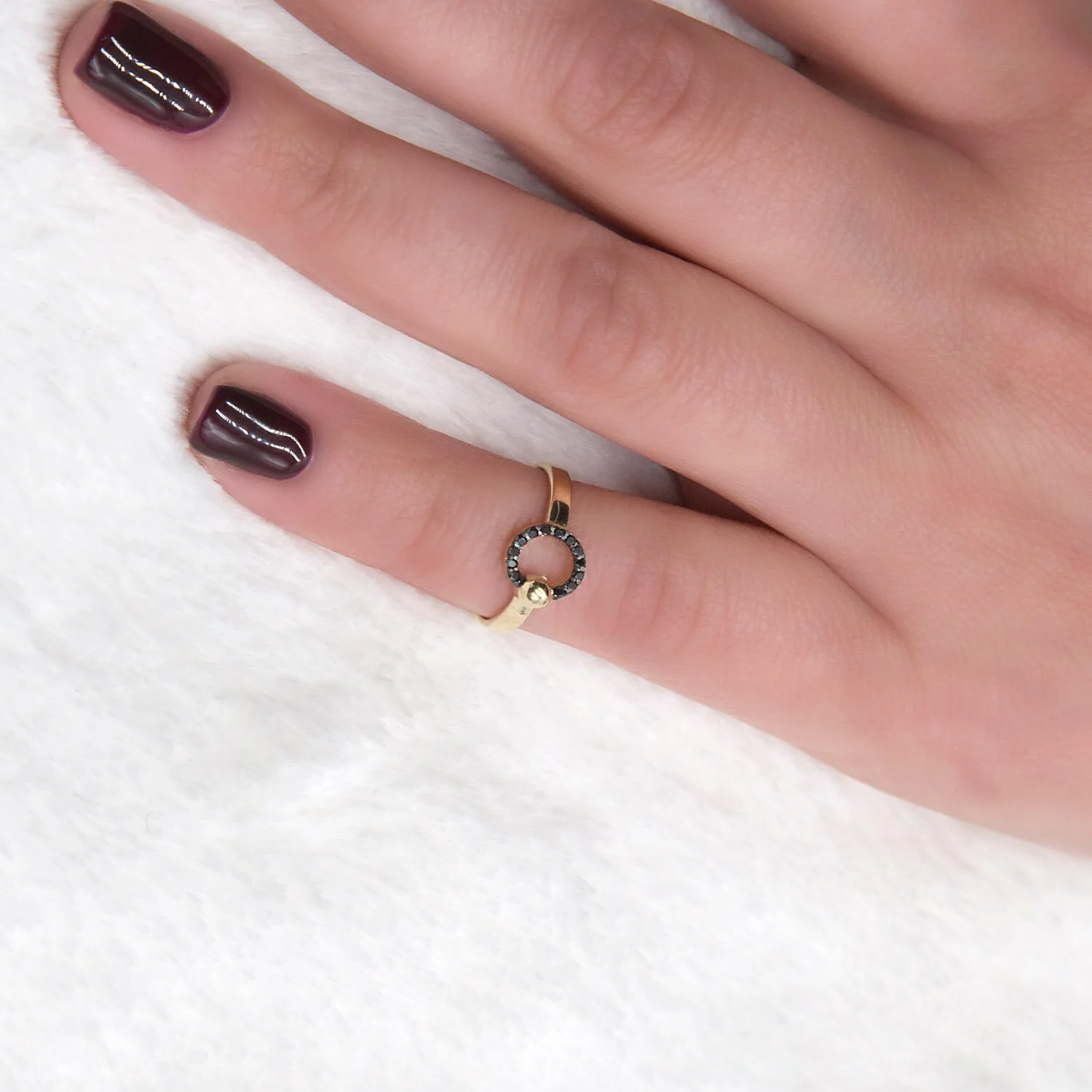 Diamond Circle Ring — additional product image 4 from AntEva Crafts