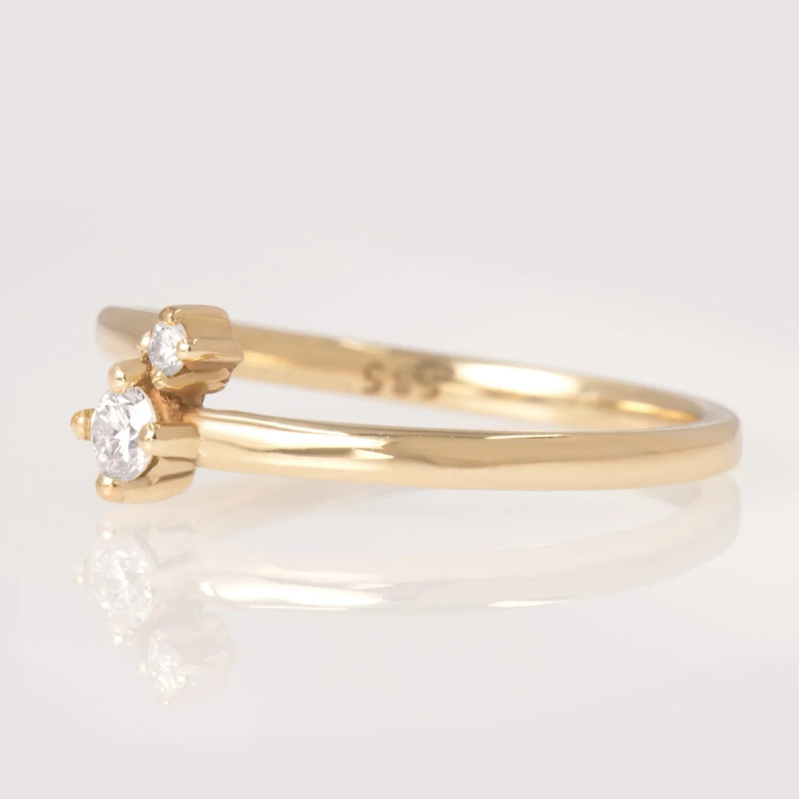 Bypass Diamond Ring — additional product image 3 from AntEva Crafts