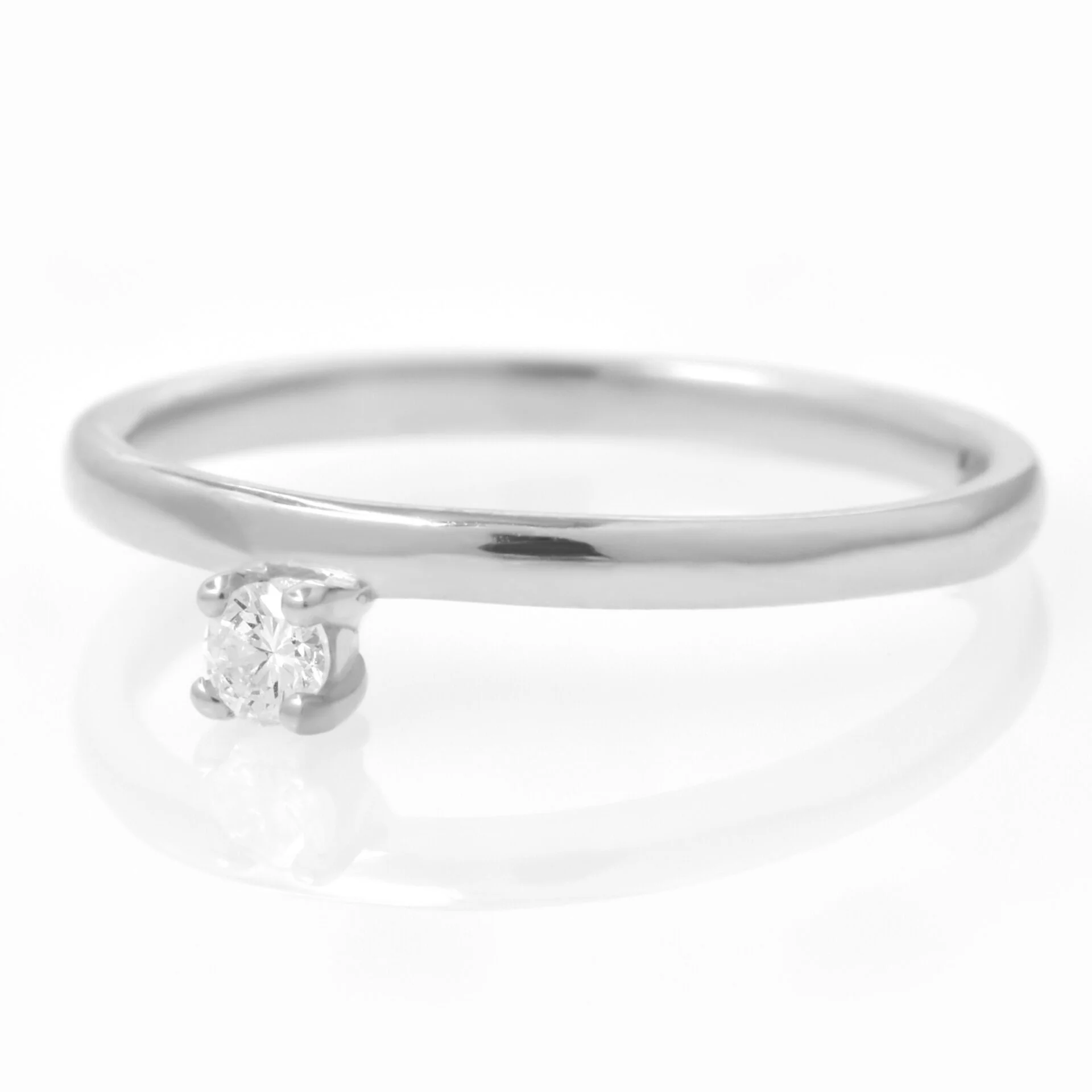Diamond Solitaire Unique Ring — additional product image 6 from AntEva Crafts