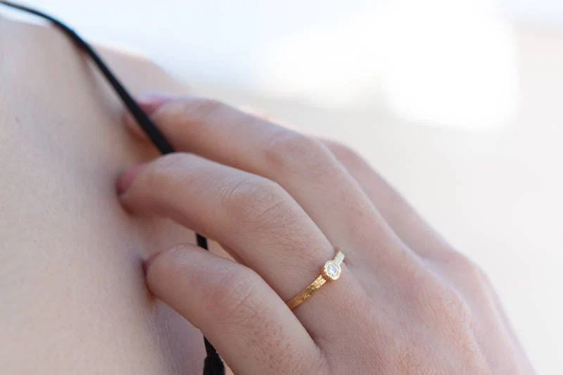 Solitaire Bezel Ring — additional product image 3 from AntEva Crafts