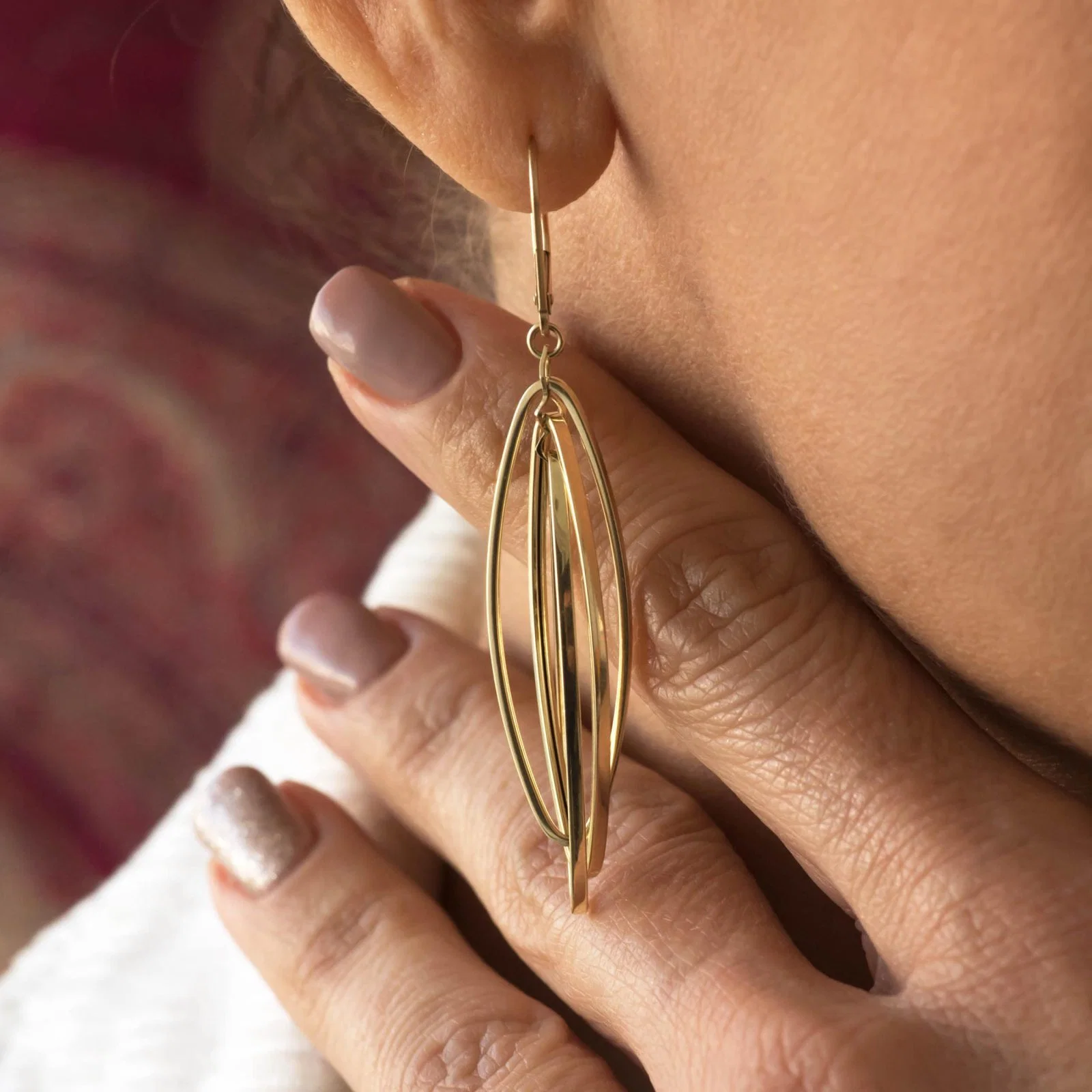 Marquise Dangle Earrings — additional product image 3 from AntEva Crafts