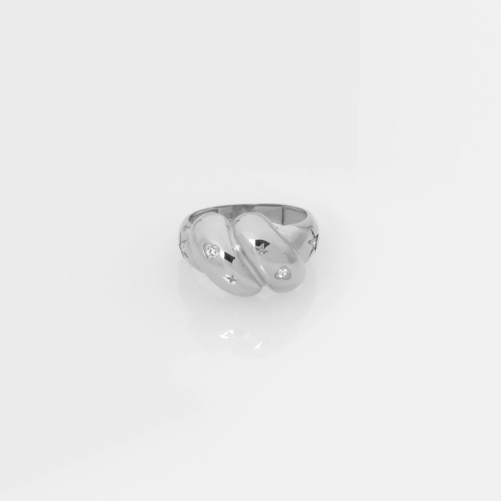 Diamond Twisted Dome Ring — additional product image 5 from AntEva Crafts