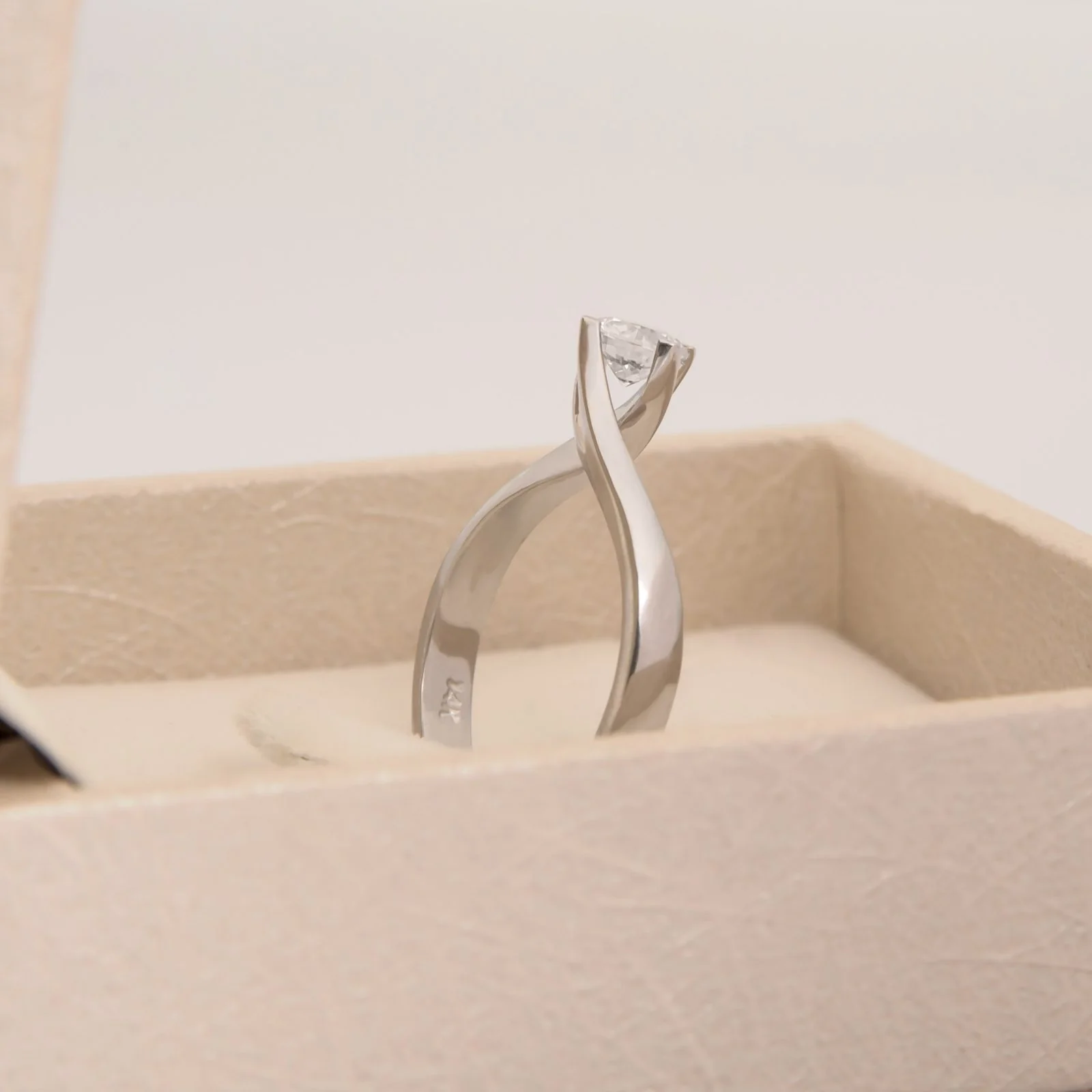Solitaire Moissanite Ring 0.50 ct — additional product image 5 from AntEva Crafts