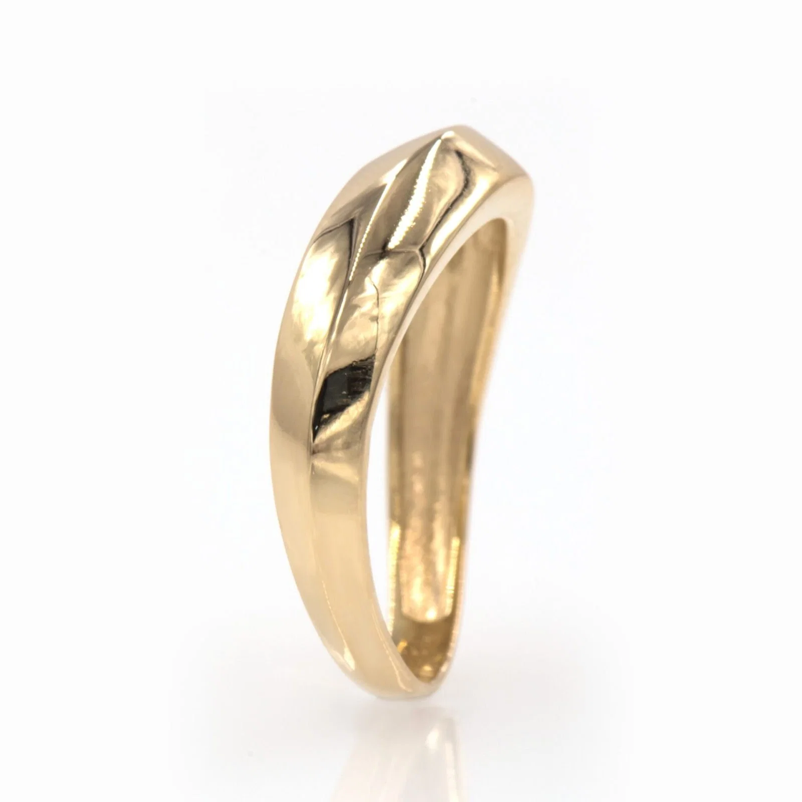 Wavy Dome Gold Ring — additional product image 6 from AntEva Crafts