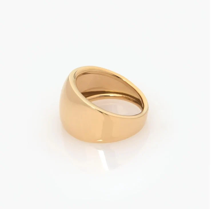 Wide Dome Gold Ring — additional product image 6 from AntEva Crafts