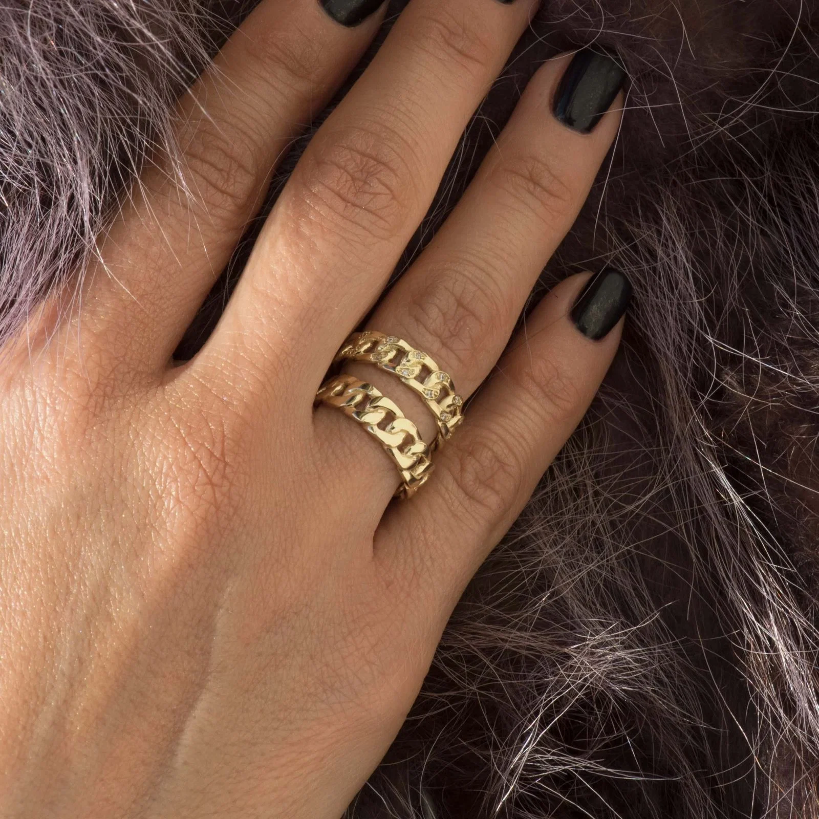 Curb Chain Ring — additional product image 6 from AntEva Crafts