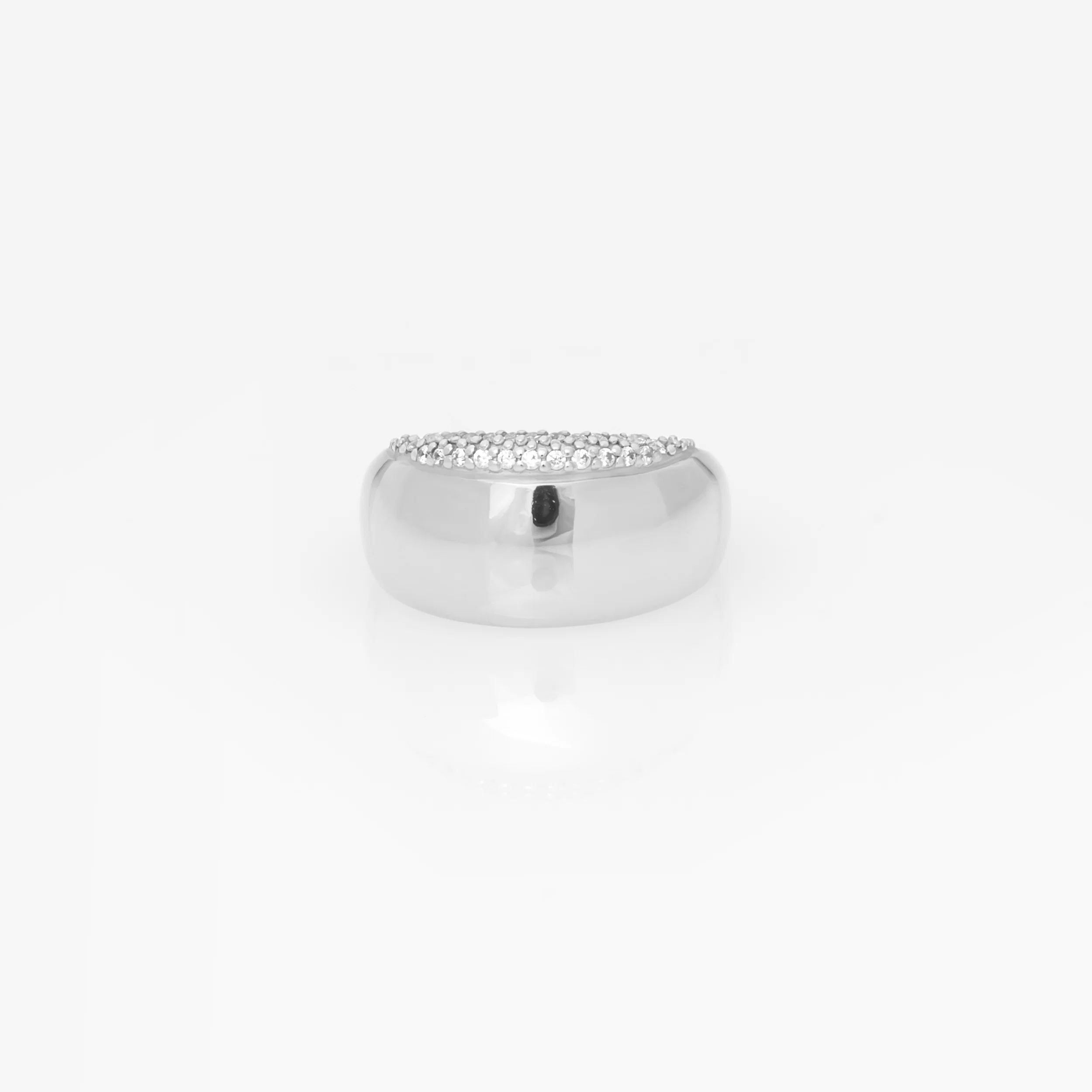 Wide Dome Diamond Ring — additional product image 5 from AntEva Crafts