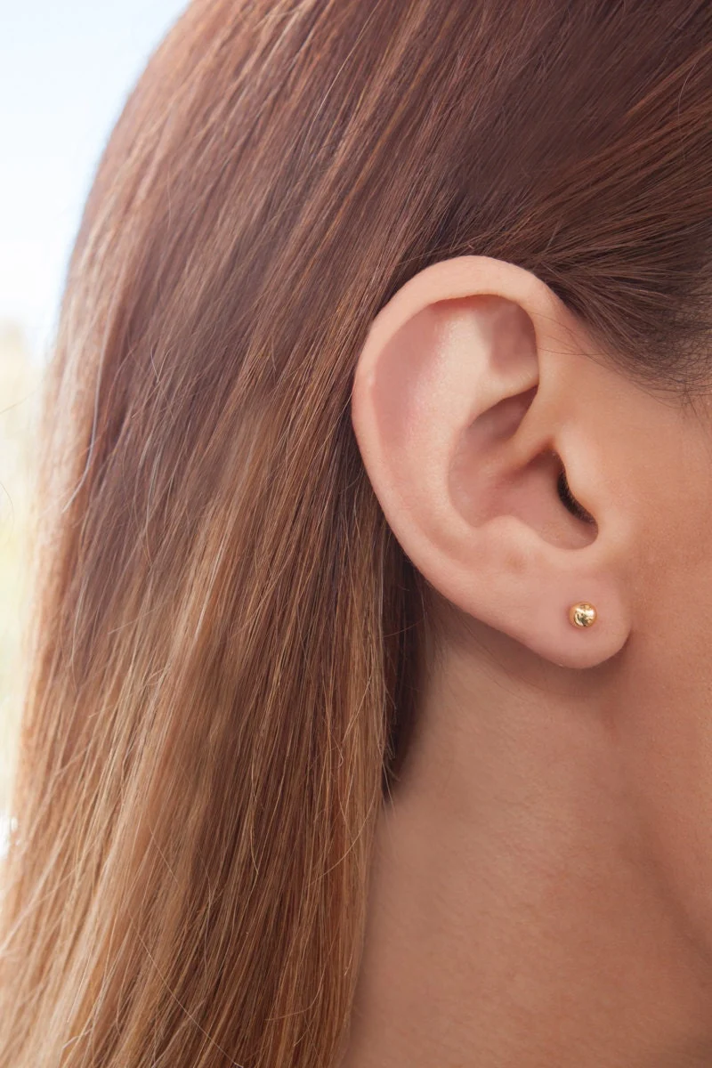 Tiny Ball Earrings — additional product image 2 from AntEva Crafts