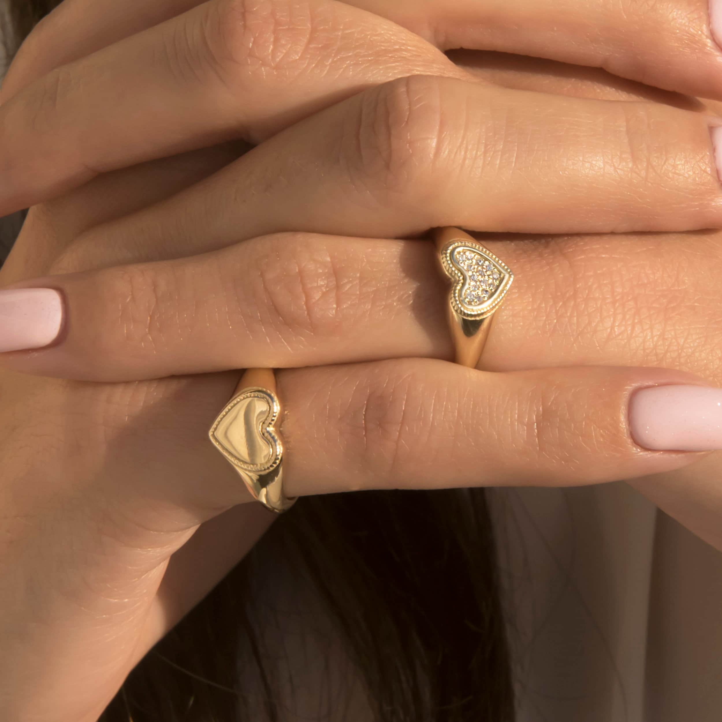 Heart Pinky Ring — additional product image 8 from AntEva Crafts