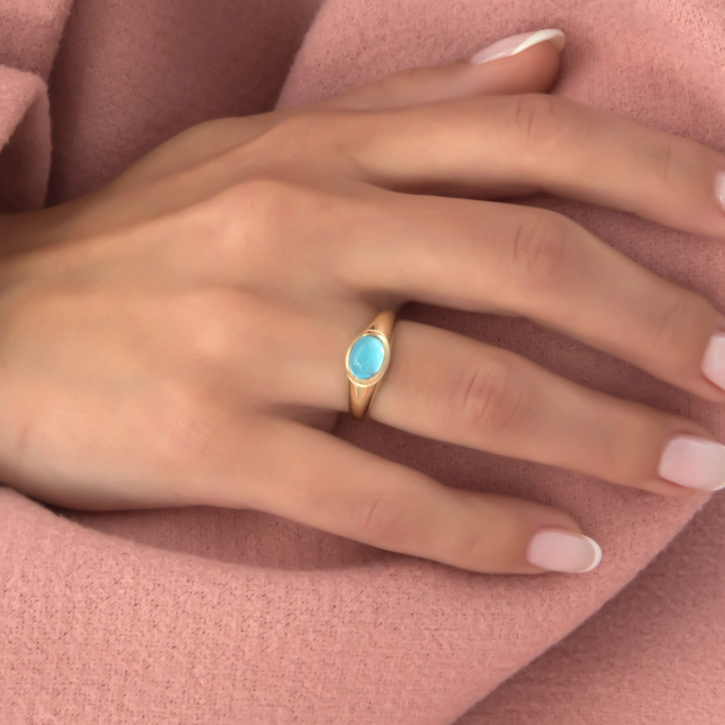 Oval Birthstone Ring — additional product image 4 from AntEva Crafts