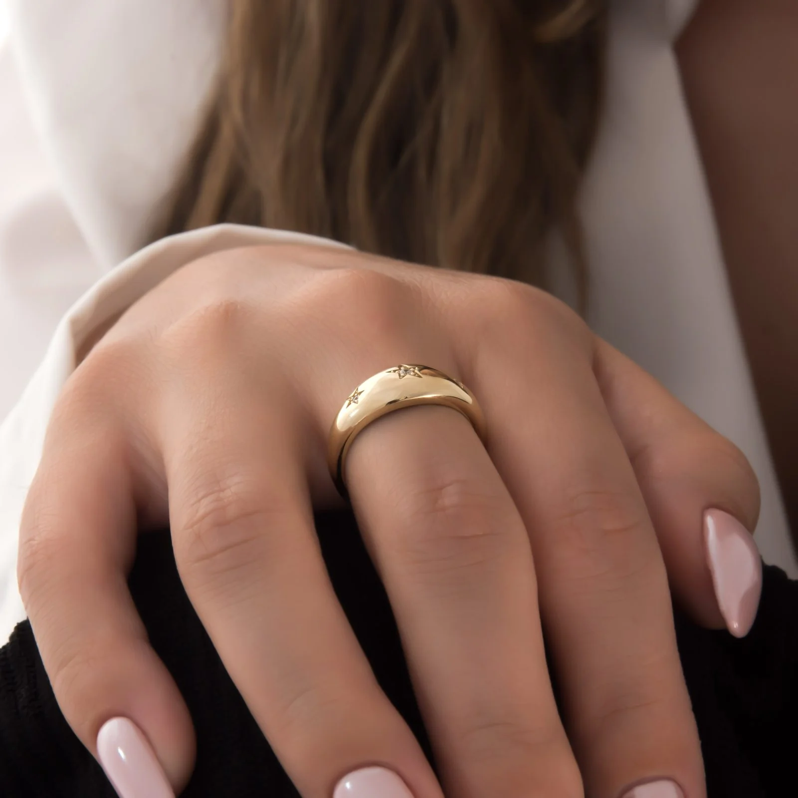 North Star Dome Ring — additional product image 6 from AntEva Crafts