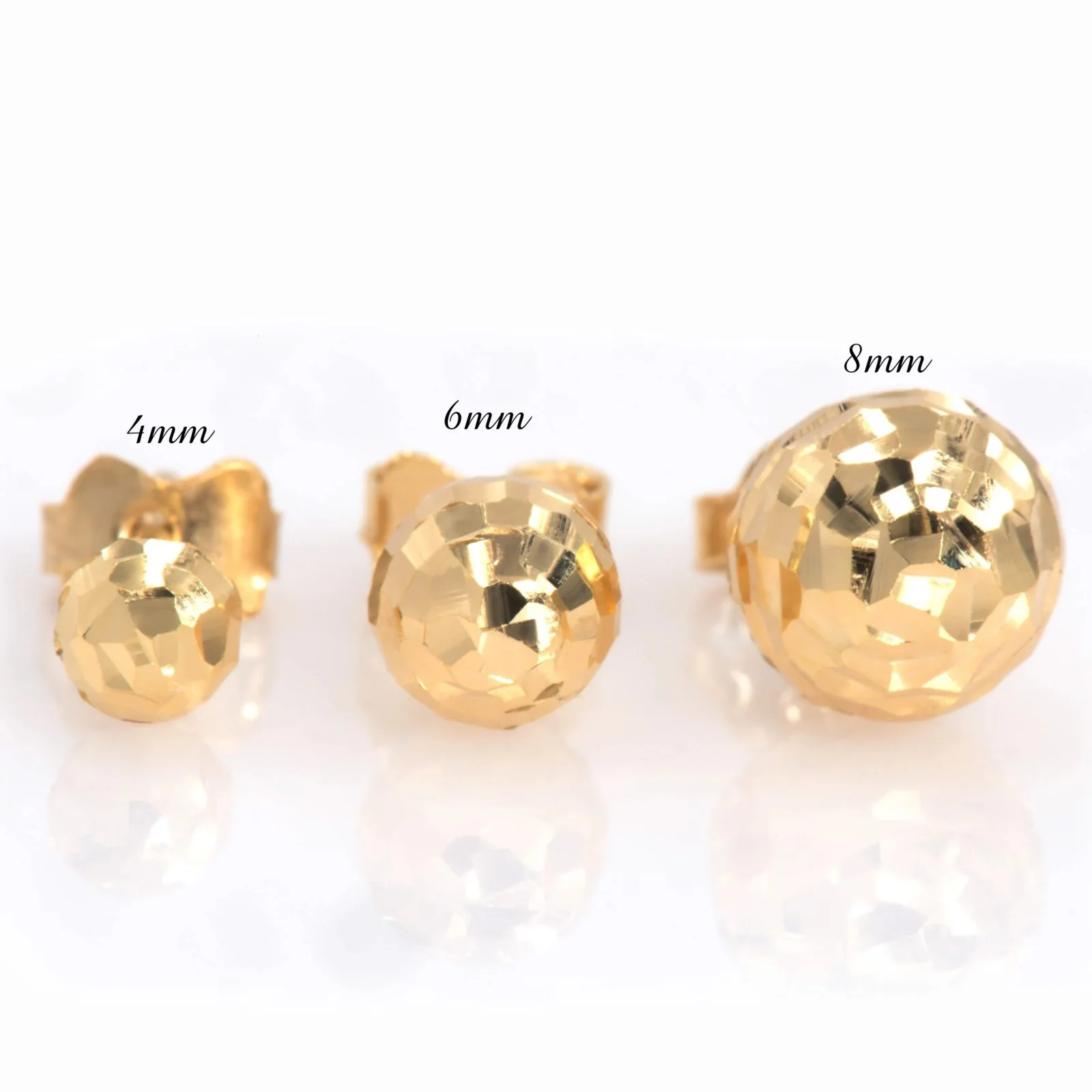 Hammered Ball Earrings — additional product image 6 from AntEva Crafts