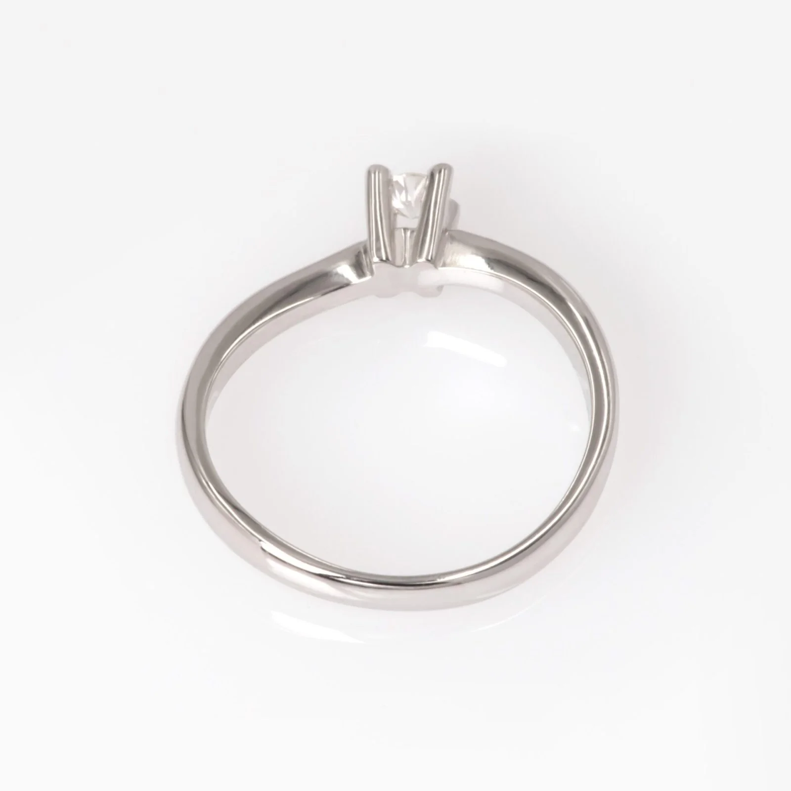 Diamond Gold Solitaire Ring — additional product image 4 from AntEva Crafts