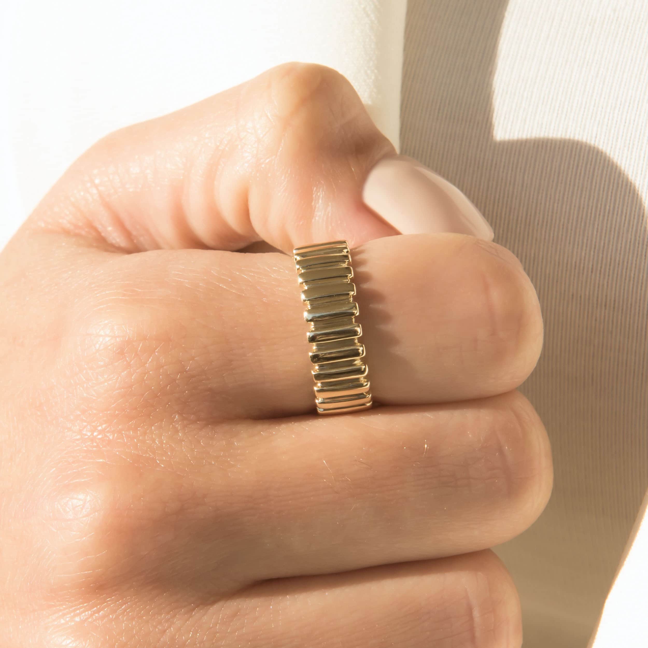 Wide Ribbed Band — additional product image 2 from AntEva Crafts