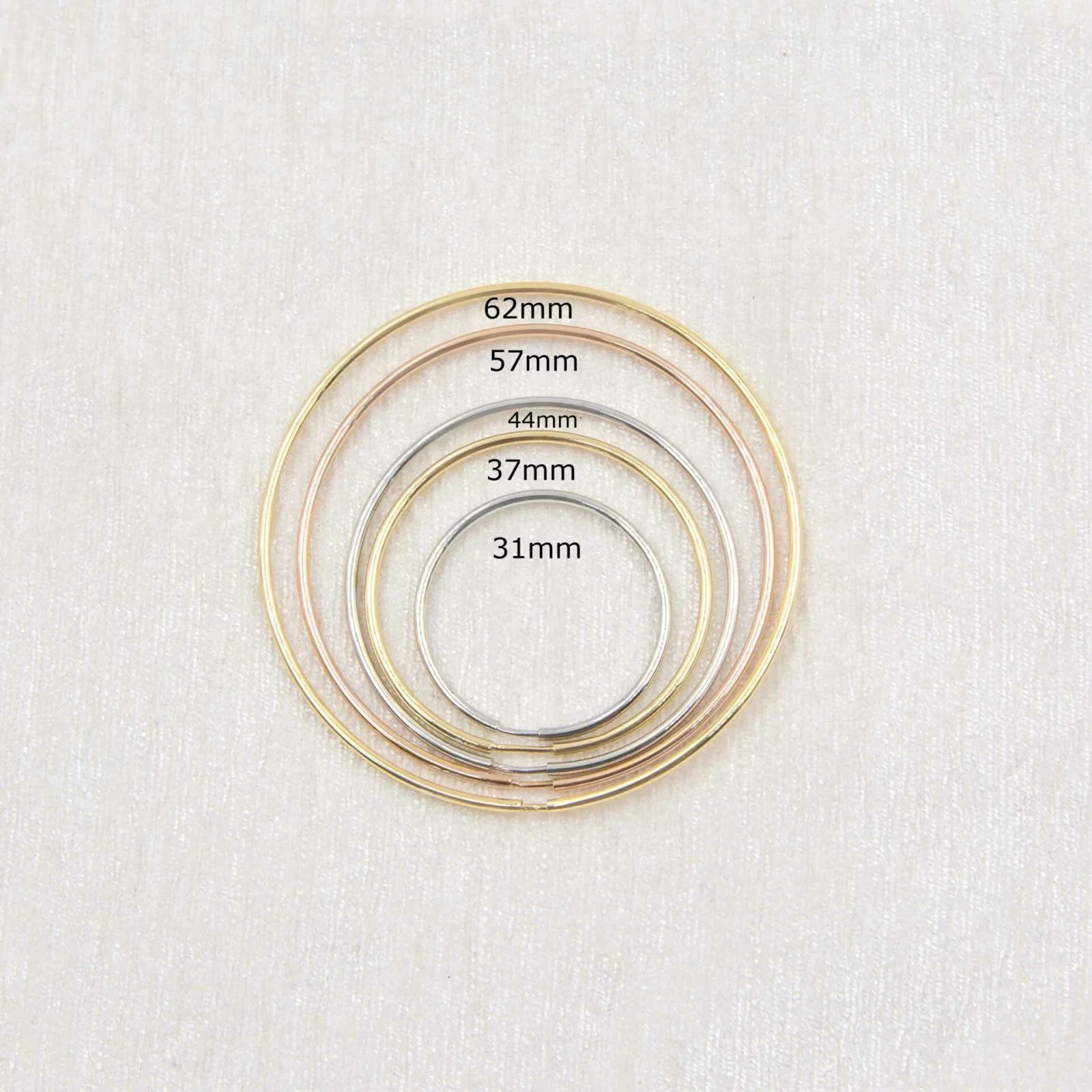 Plain Hoop Earrings — additional product image 6 from AntEva Crafts