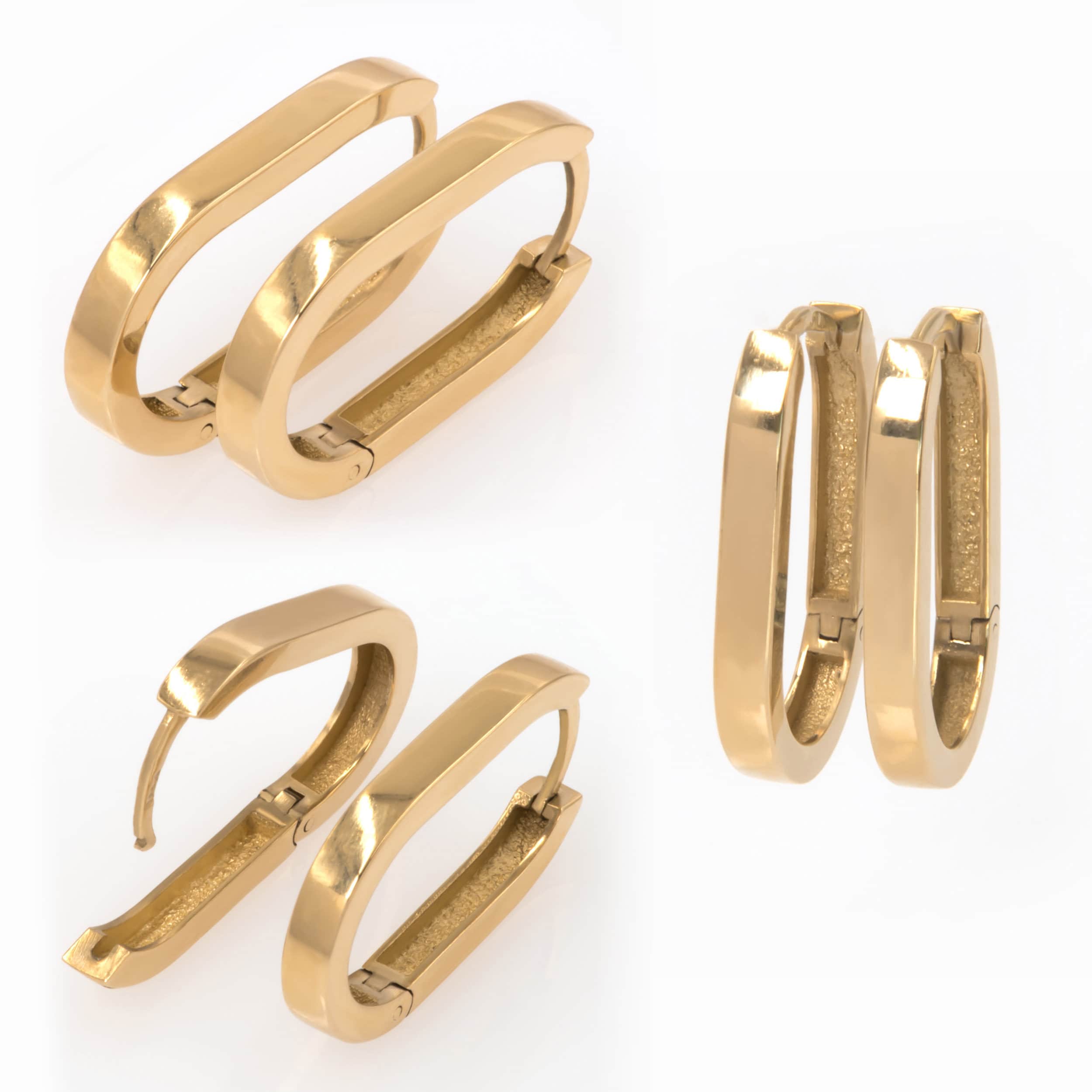 Paperclip Hoop Earrings Big — additional product image 9 from AntEva Crafts