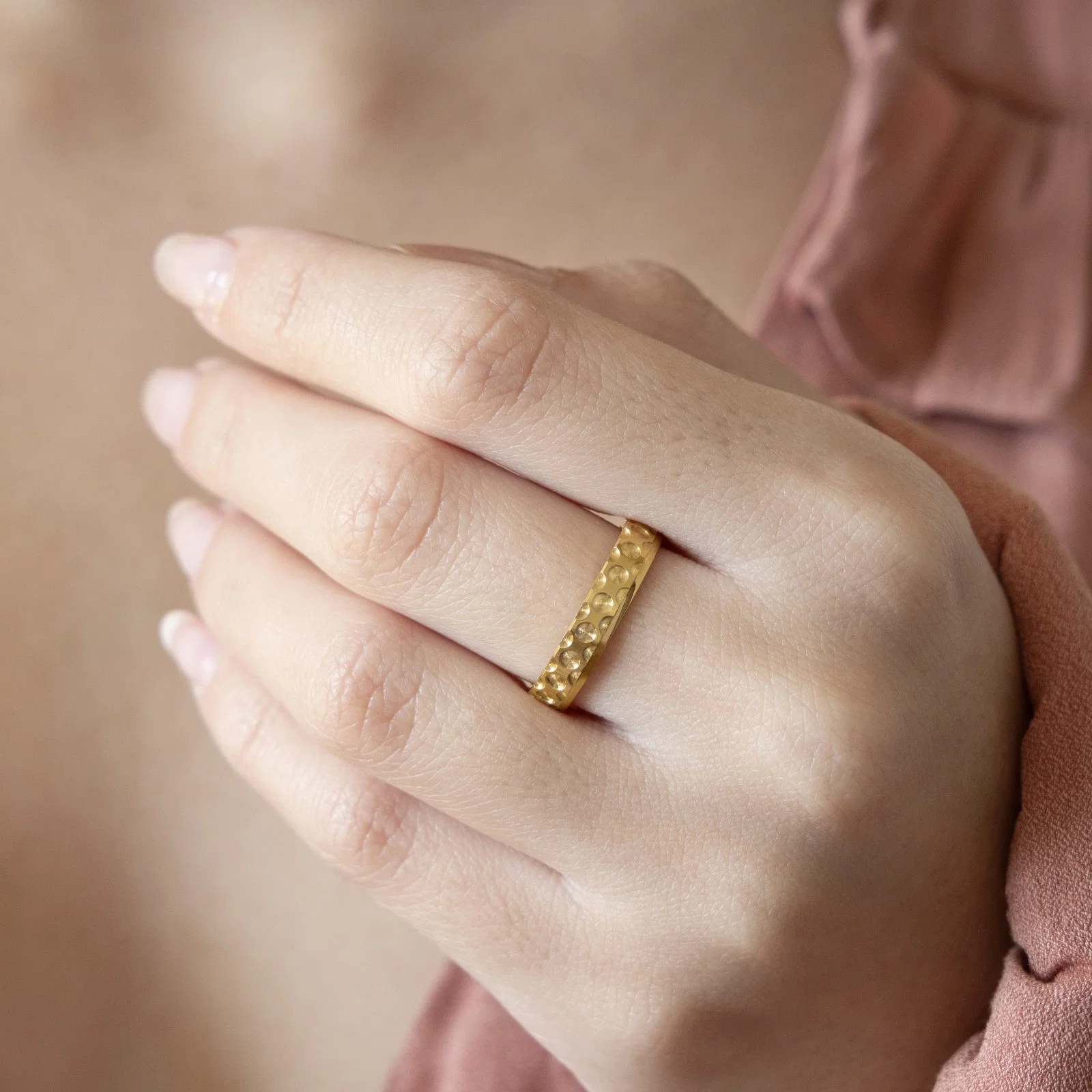 Carved Wedding Band — additional product image 2 from AntEva Crafts