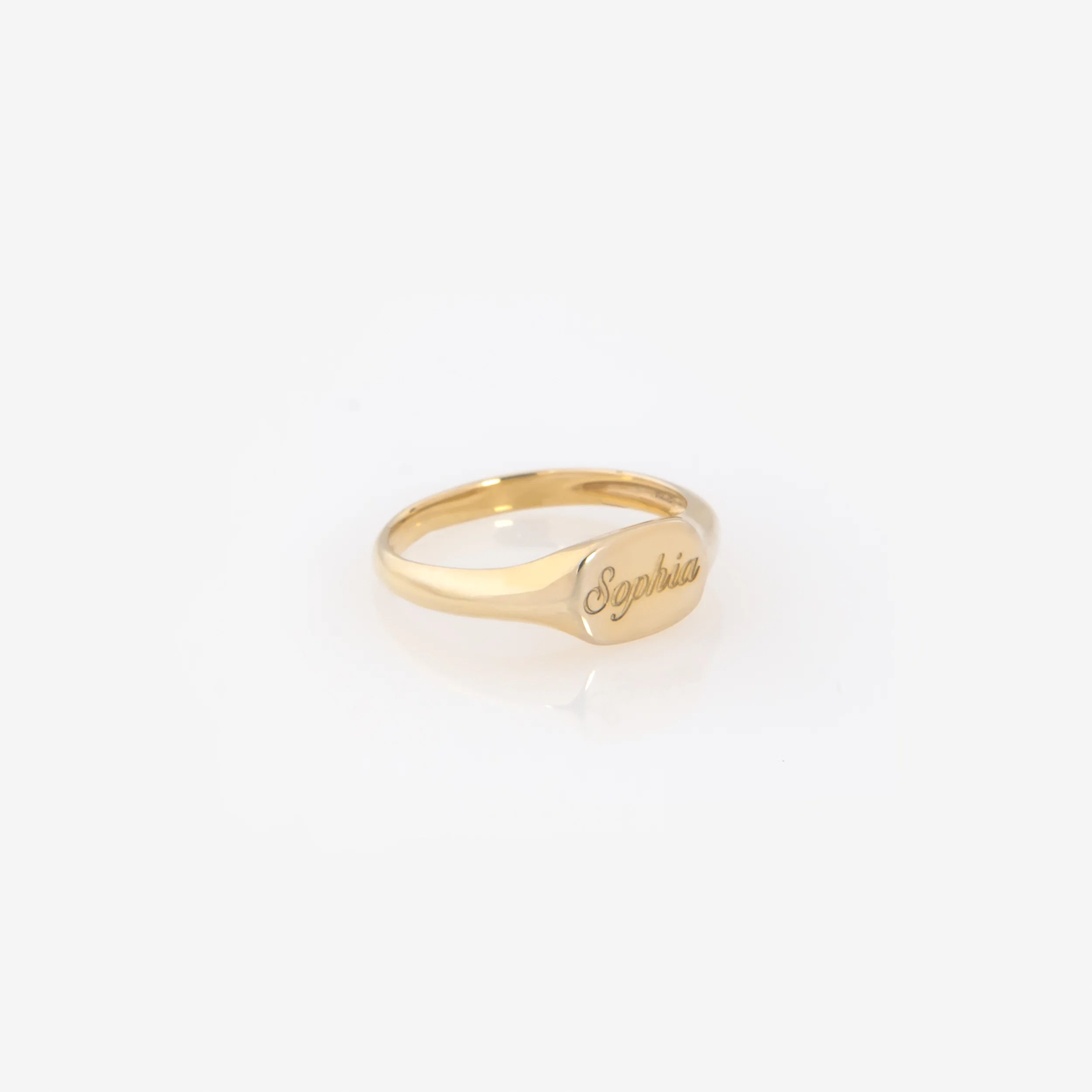 Personalized Signet Square Ring — additional product image 4 from AntEva Crafts