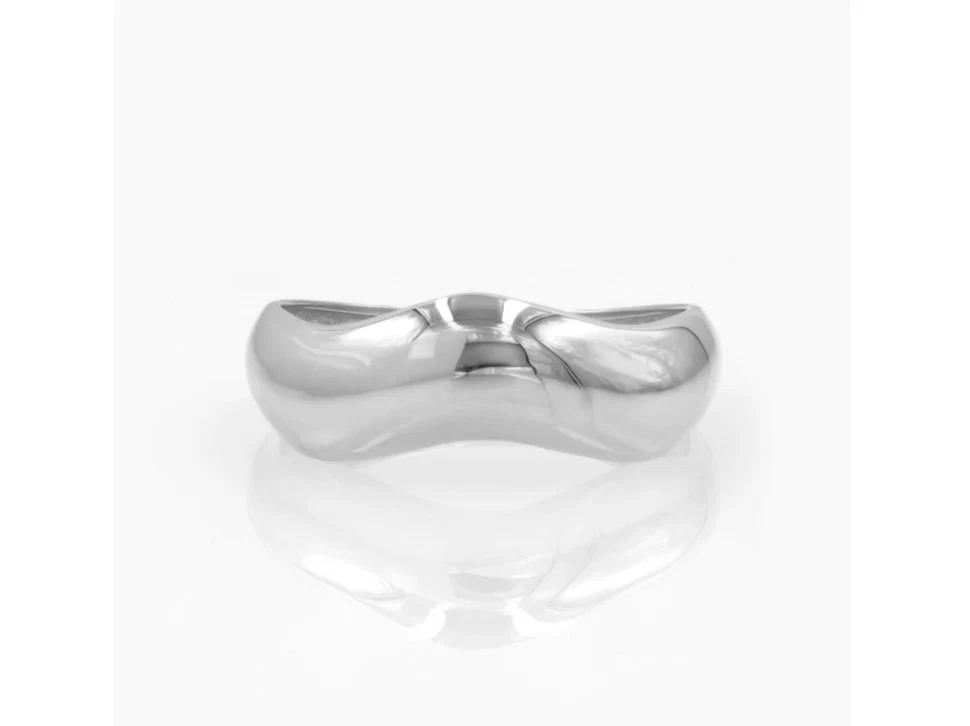 Wavy Dome 14k Gold Vermeil Ring — additional product image 3 from AntEva Crafts