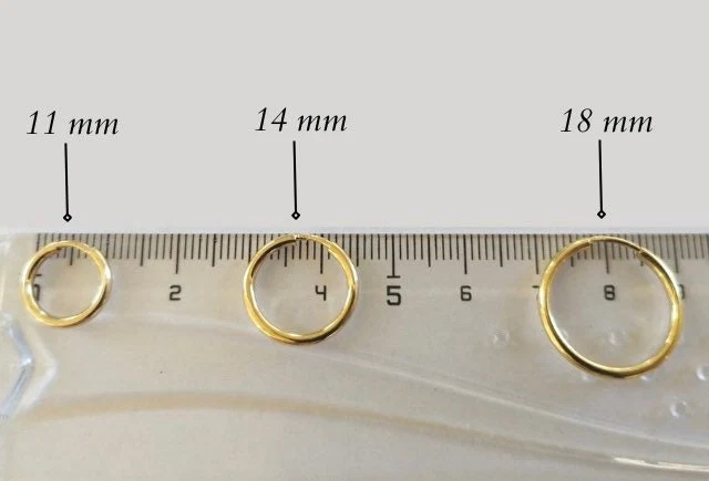 Mini Hoop Earrings — additional product image 5 from AntEva Crafts