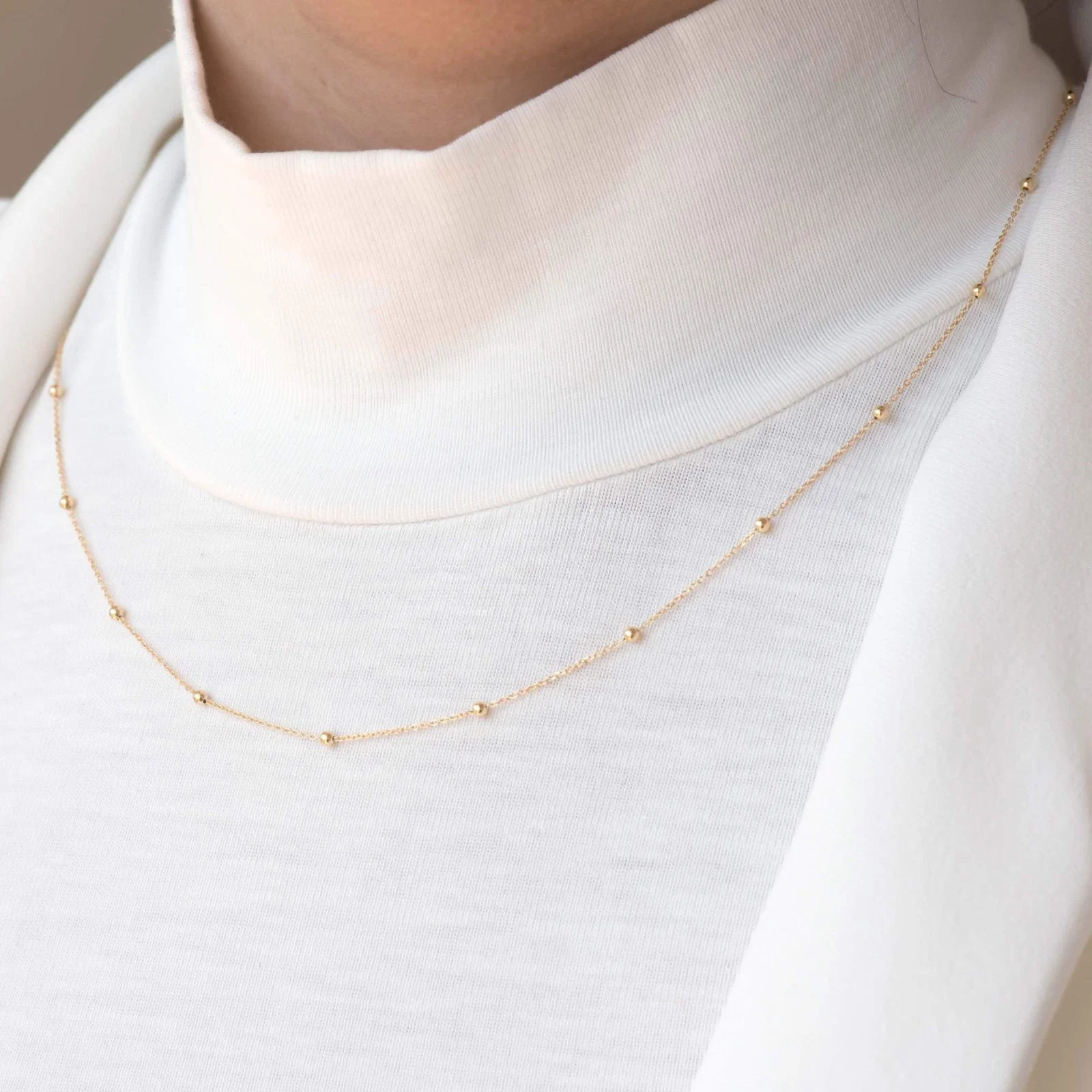 Beaded Chain Necklace — additional product image 4 from AntEva Crafts