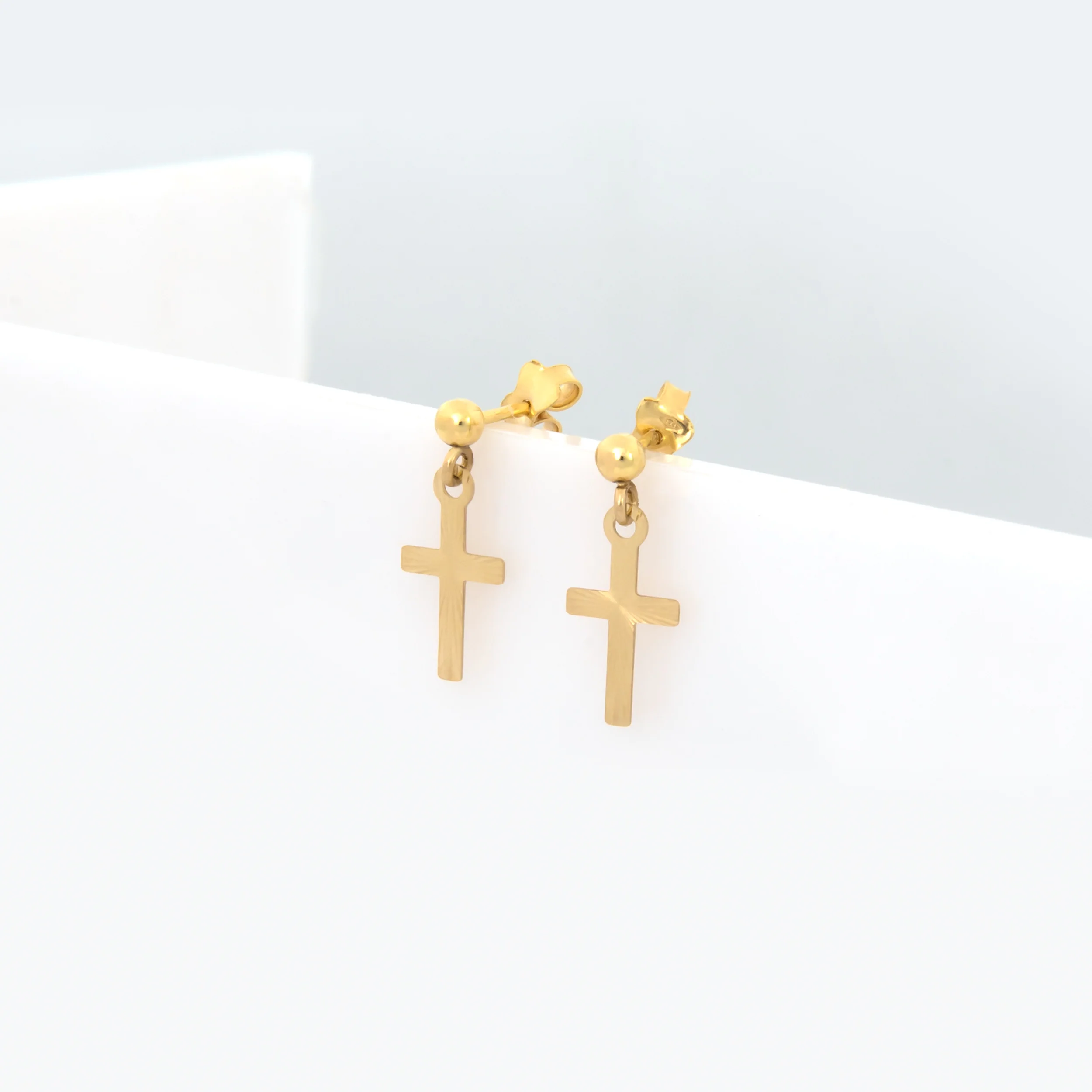 Refined Cross Gold Drops — additional product image 3 from AntEva Crafts