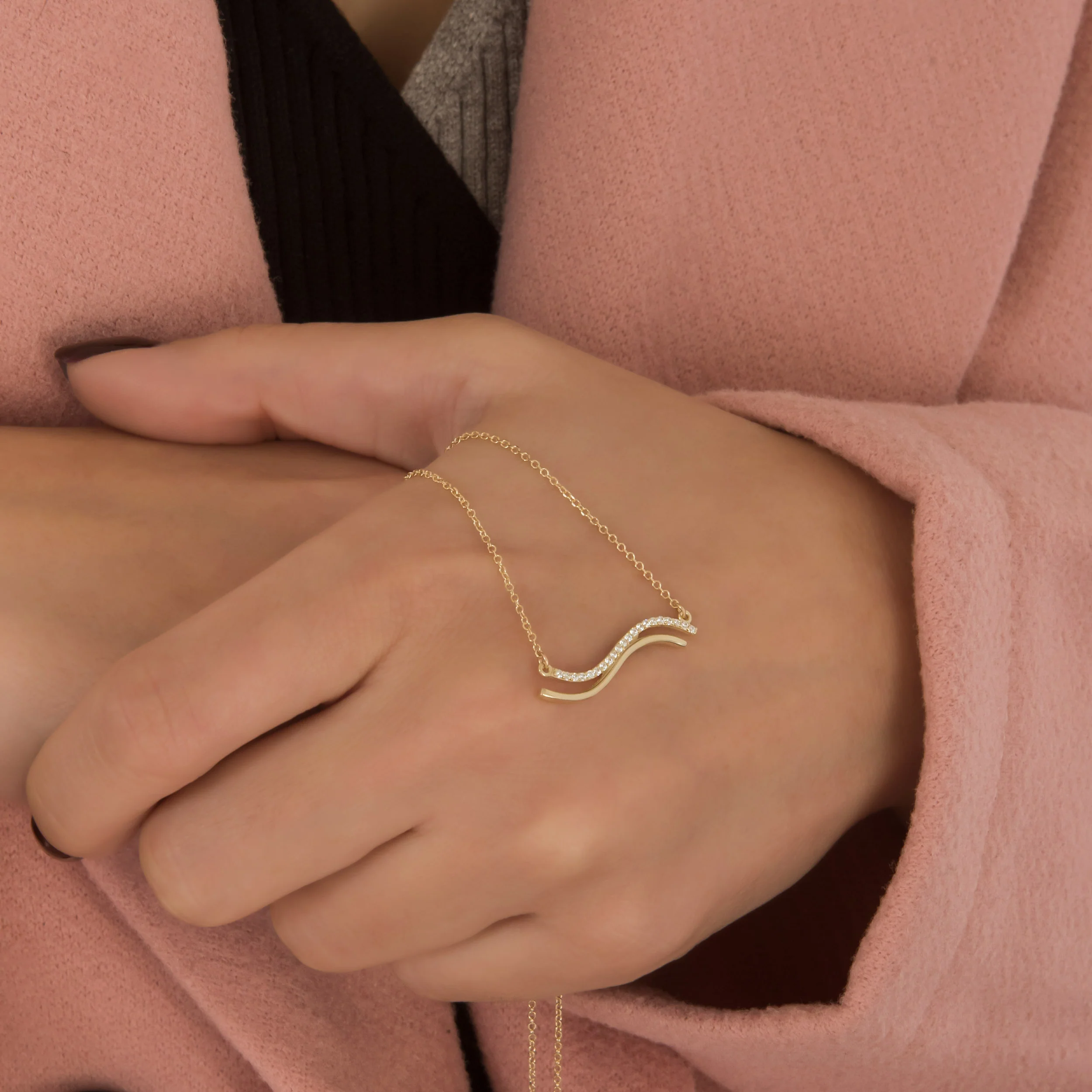 Wave Necklace — additional product image 2 from AntEva Crafts
